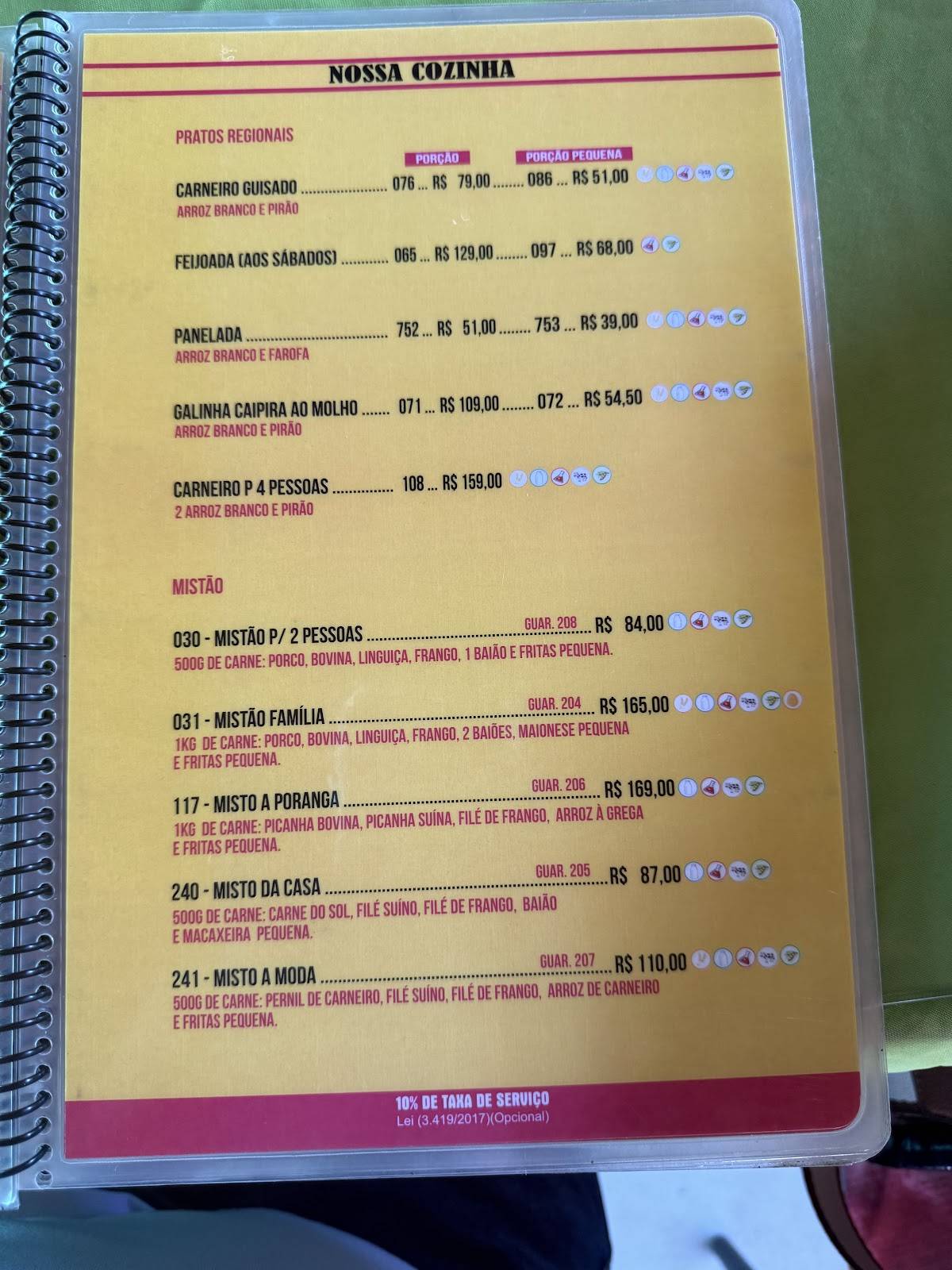 Churrascaria Poranga - Sul cardápio