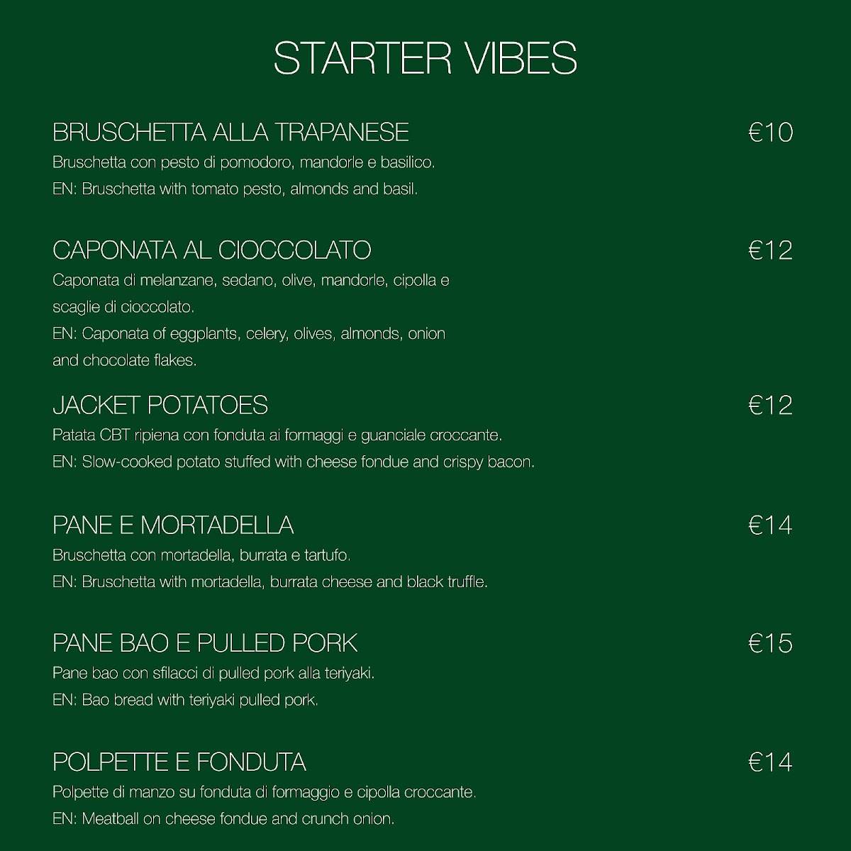 Menu di Ci Vulia 