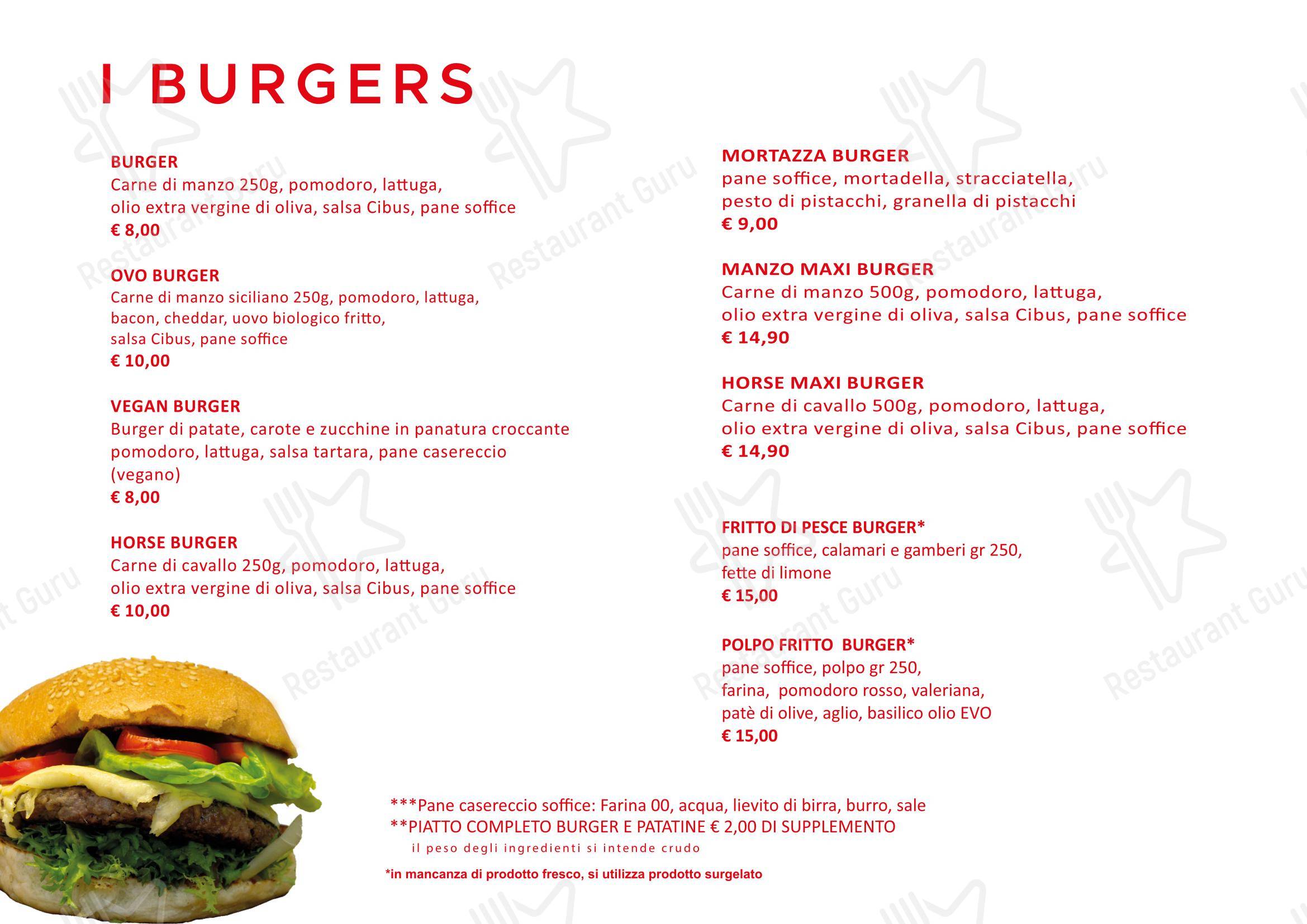 Cibus Food Factory - Steak House, Norcineria, Cucina Sicula - Marsala dans Marsala - Menu