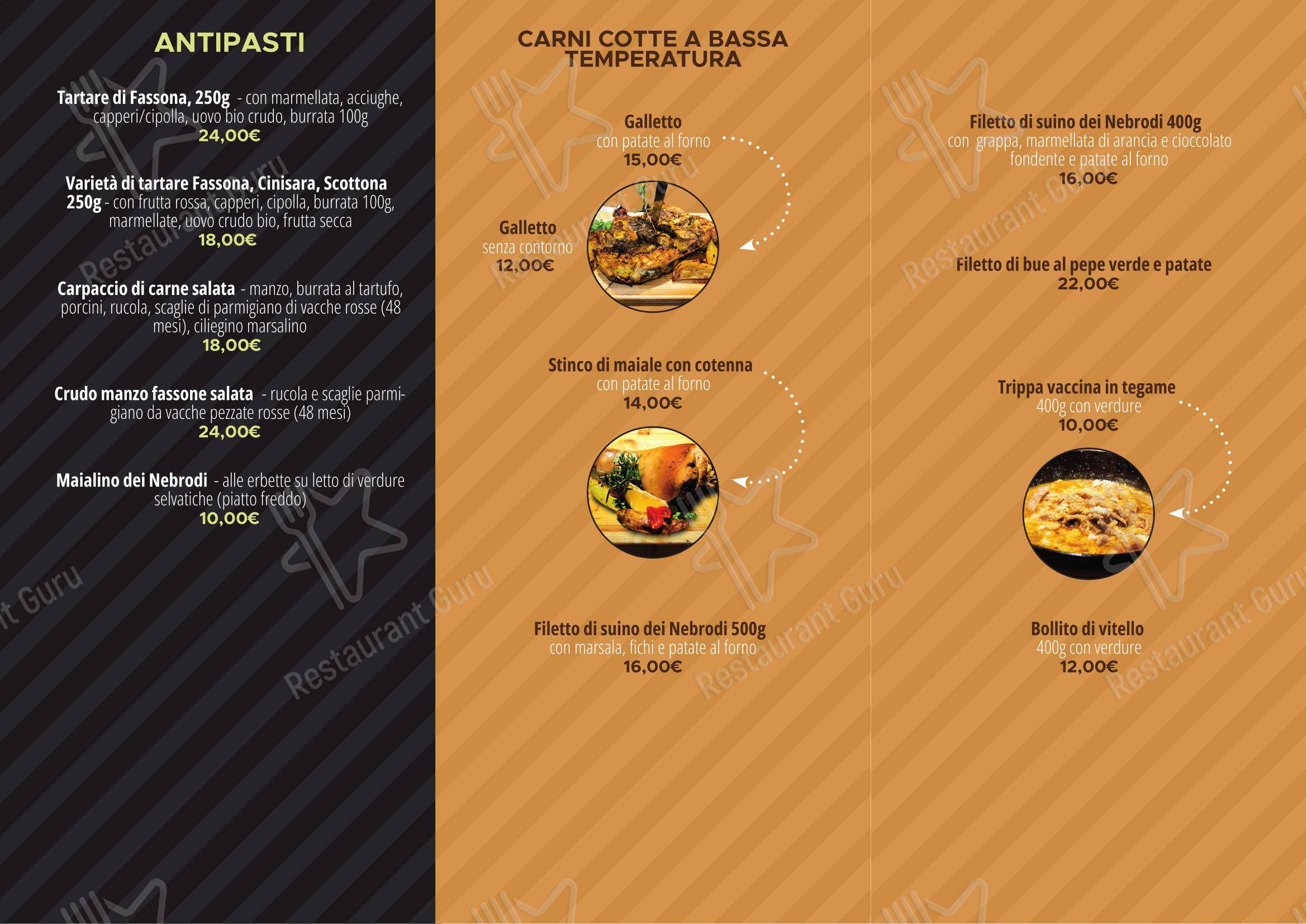 Cibus Food Factory - Steak House, Norcineria, Cucina Sicula - Marsala dans Marsala - Menu bar