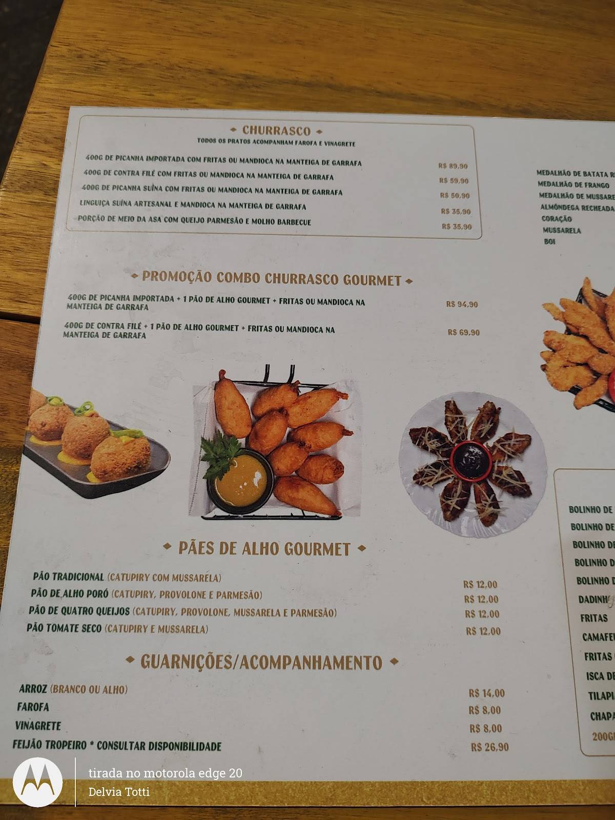 Circuito Savassi cardápio