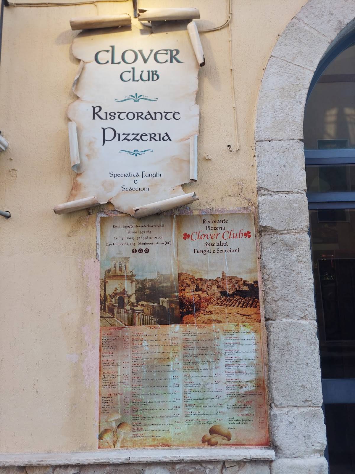 Menu di Clover club 