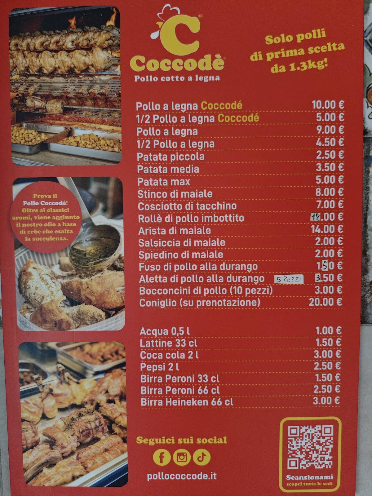 Menu di Coccodè - Afragola 