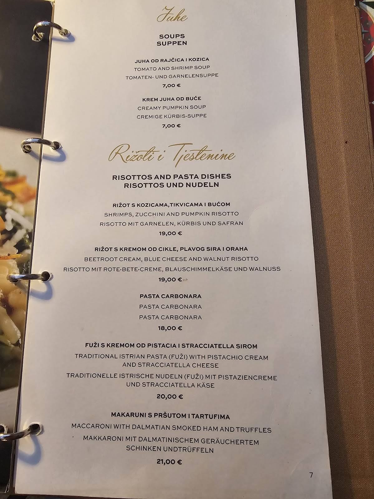 Menu di Cocopazzo Wine and Dine Bar 