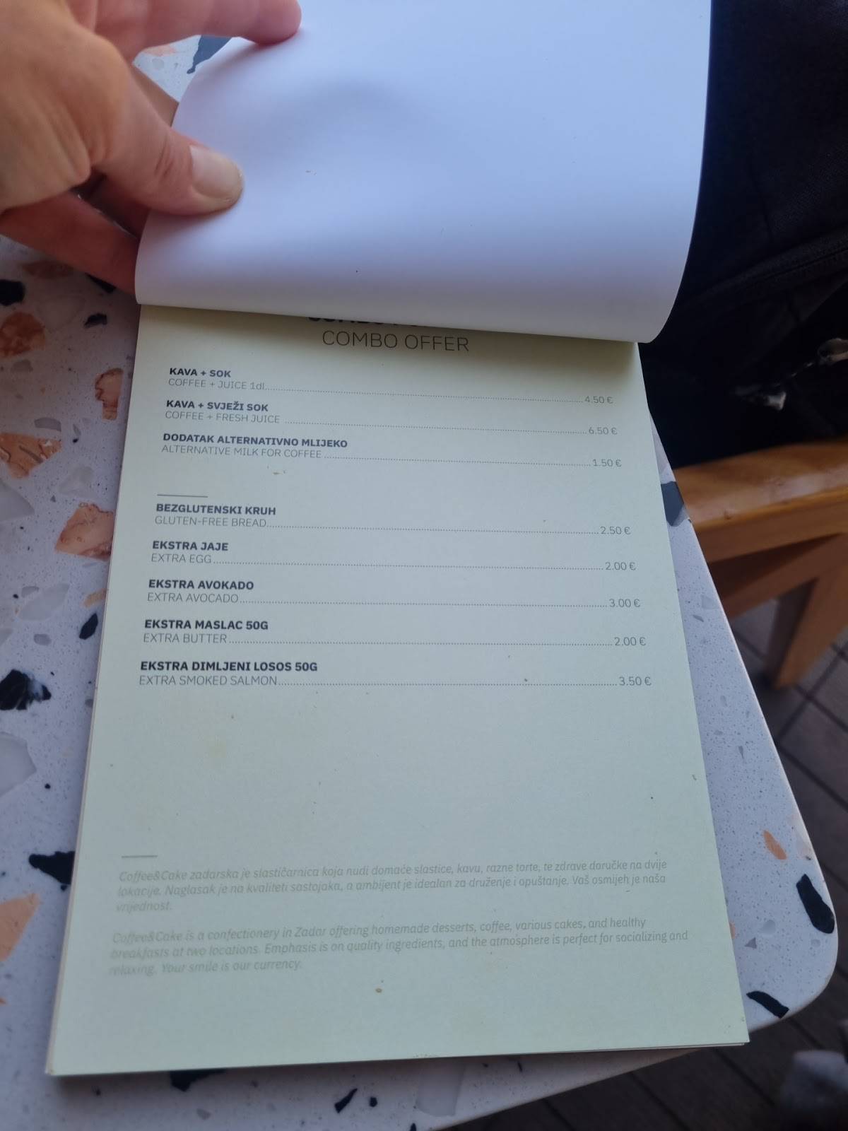 Menu di Coffee & Cake 2 - Kavana RELJA 