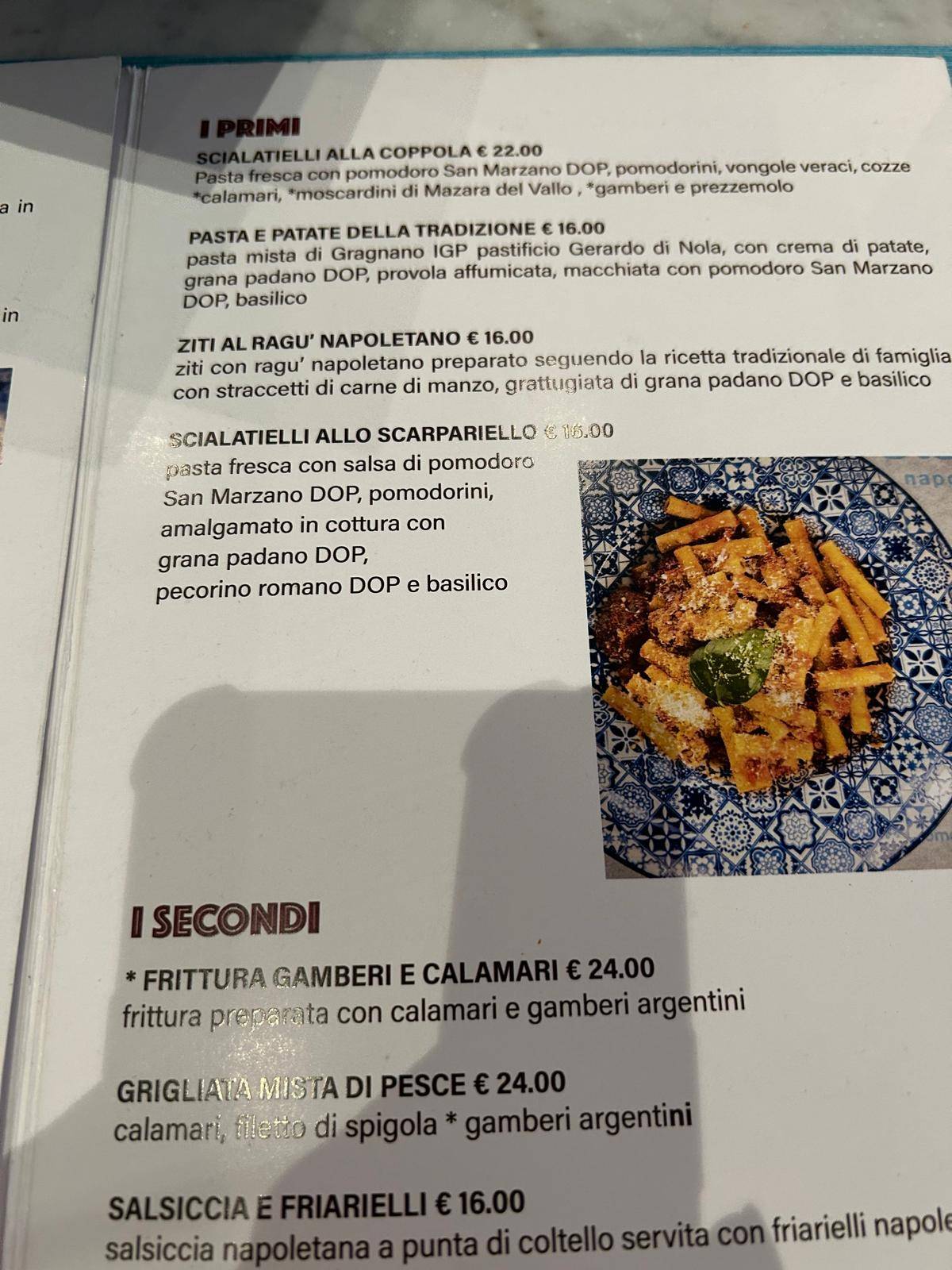 Menu de Fratelli Coppola - Como
