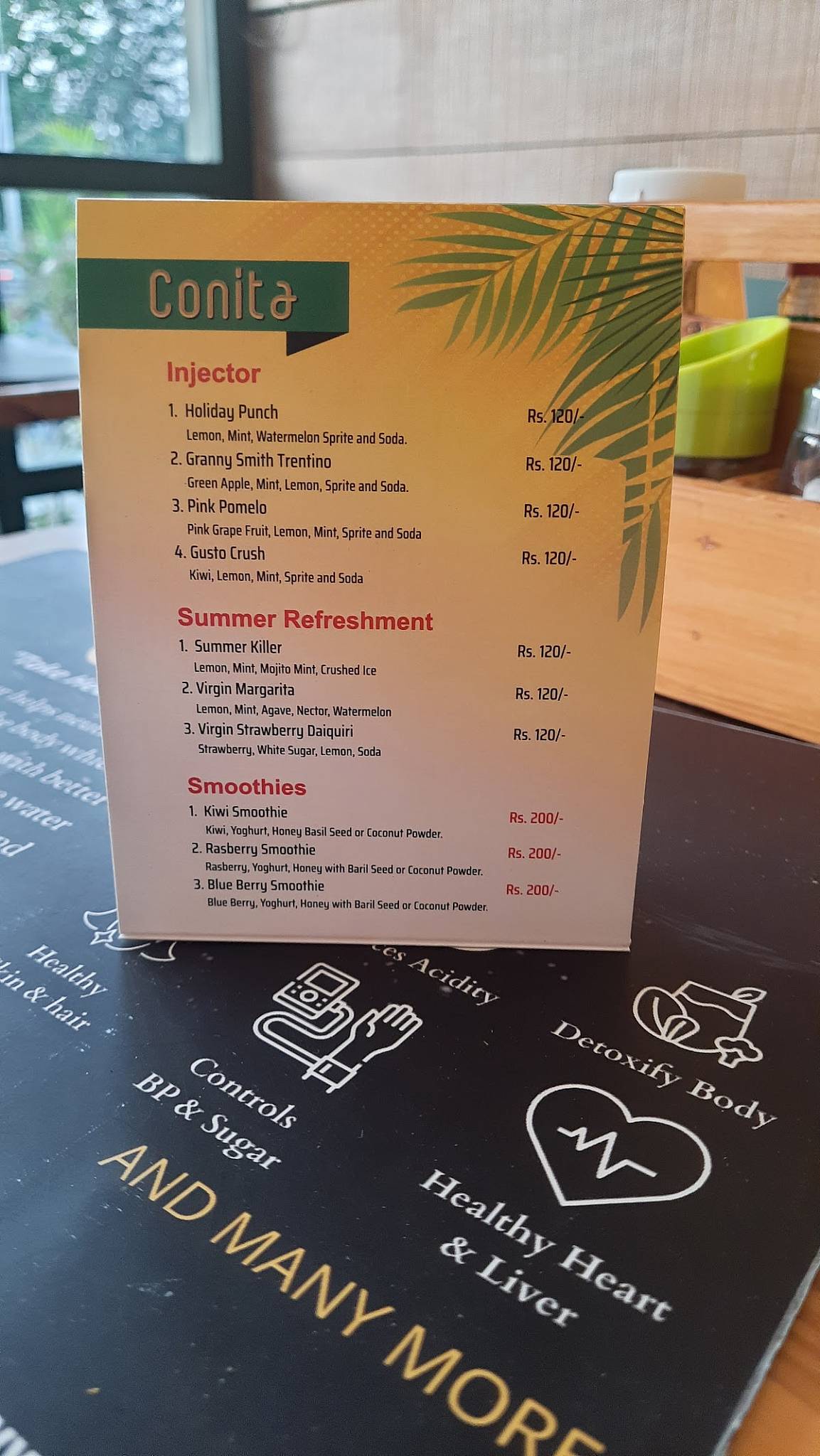 Conita menu