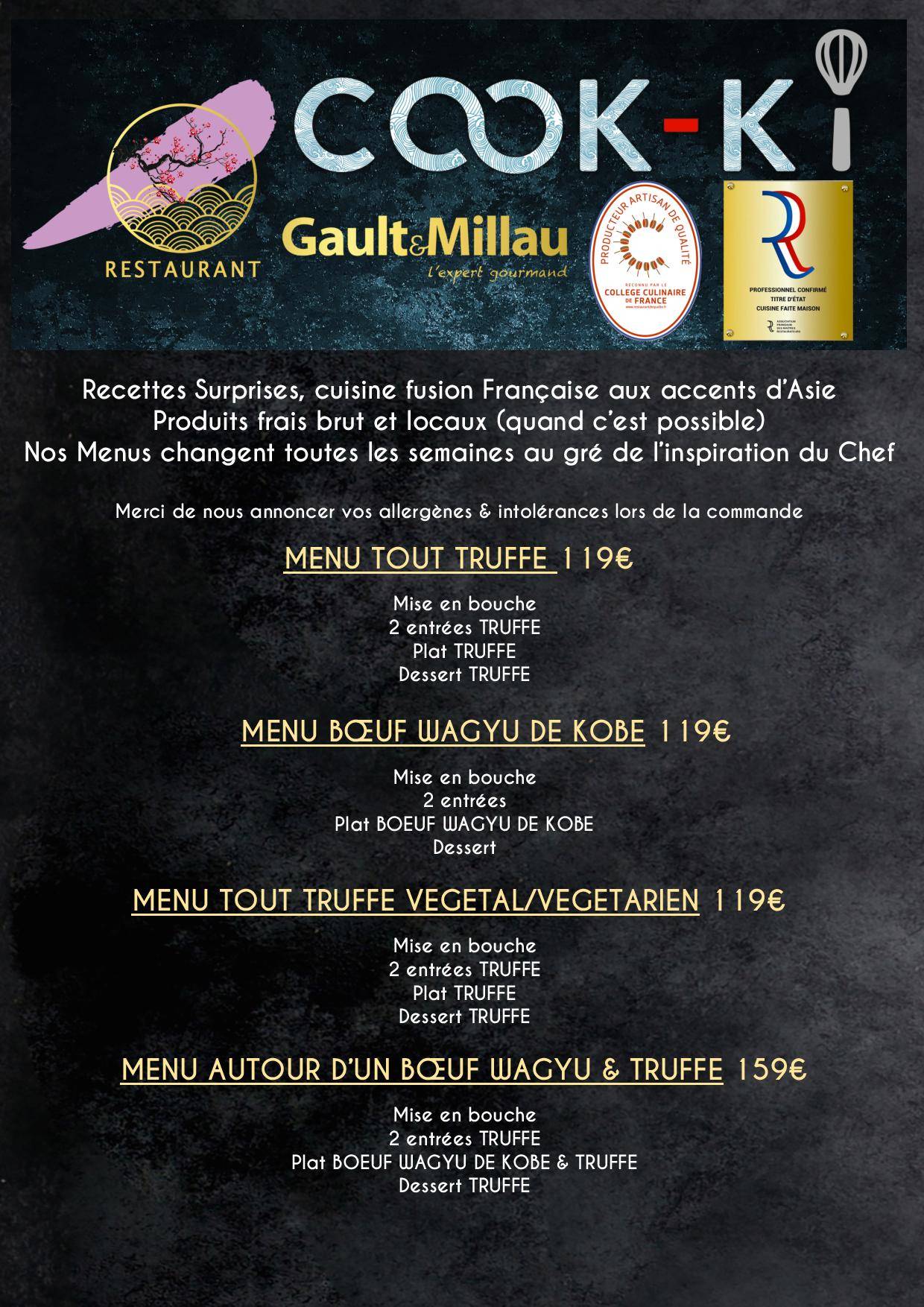 Menu de Cook-Ki