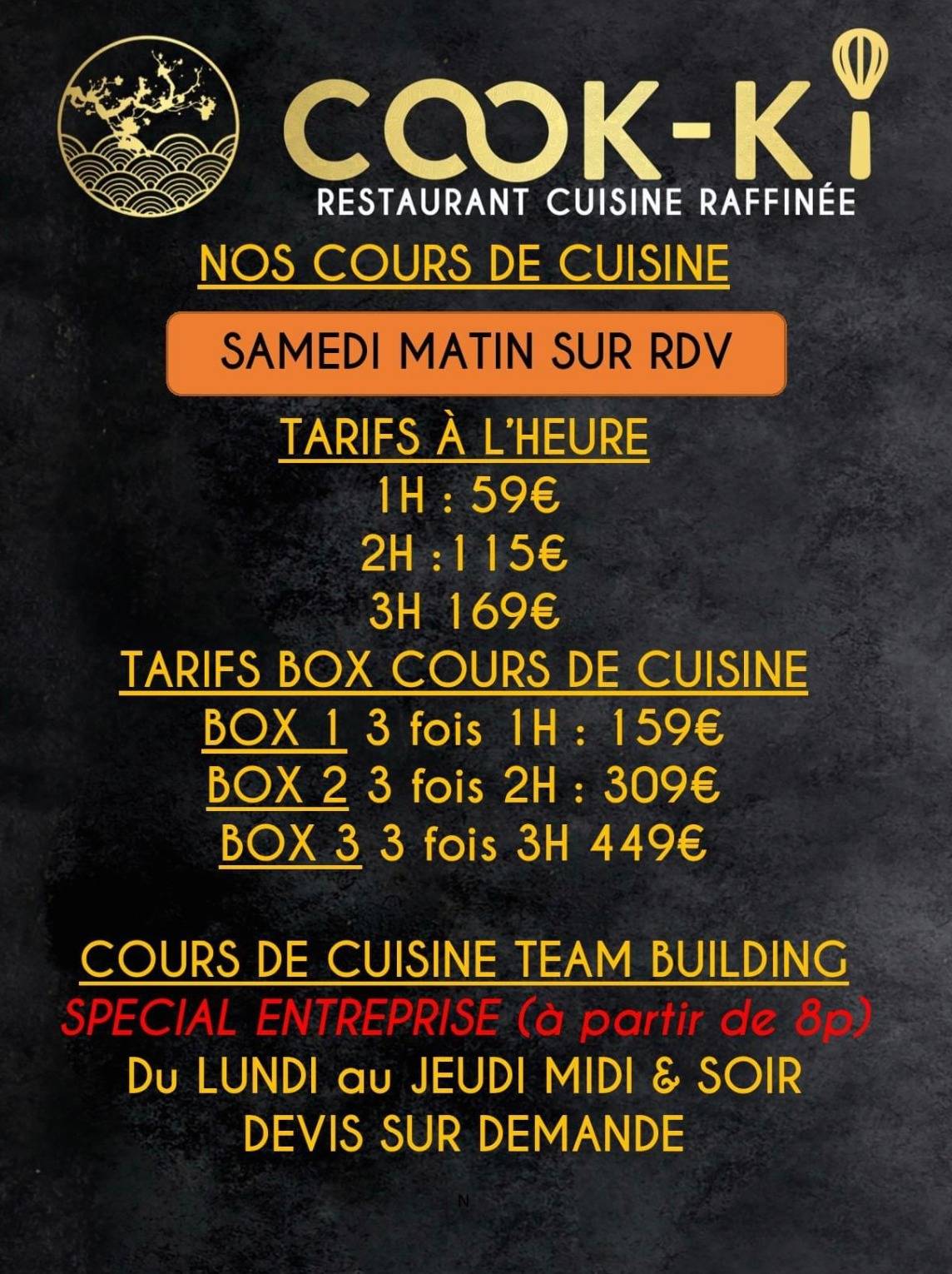 Menu de Cook-Ki