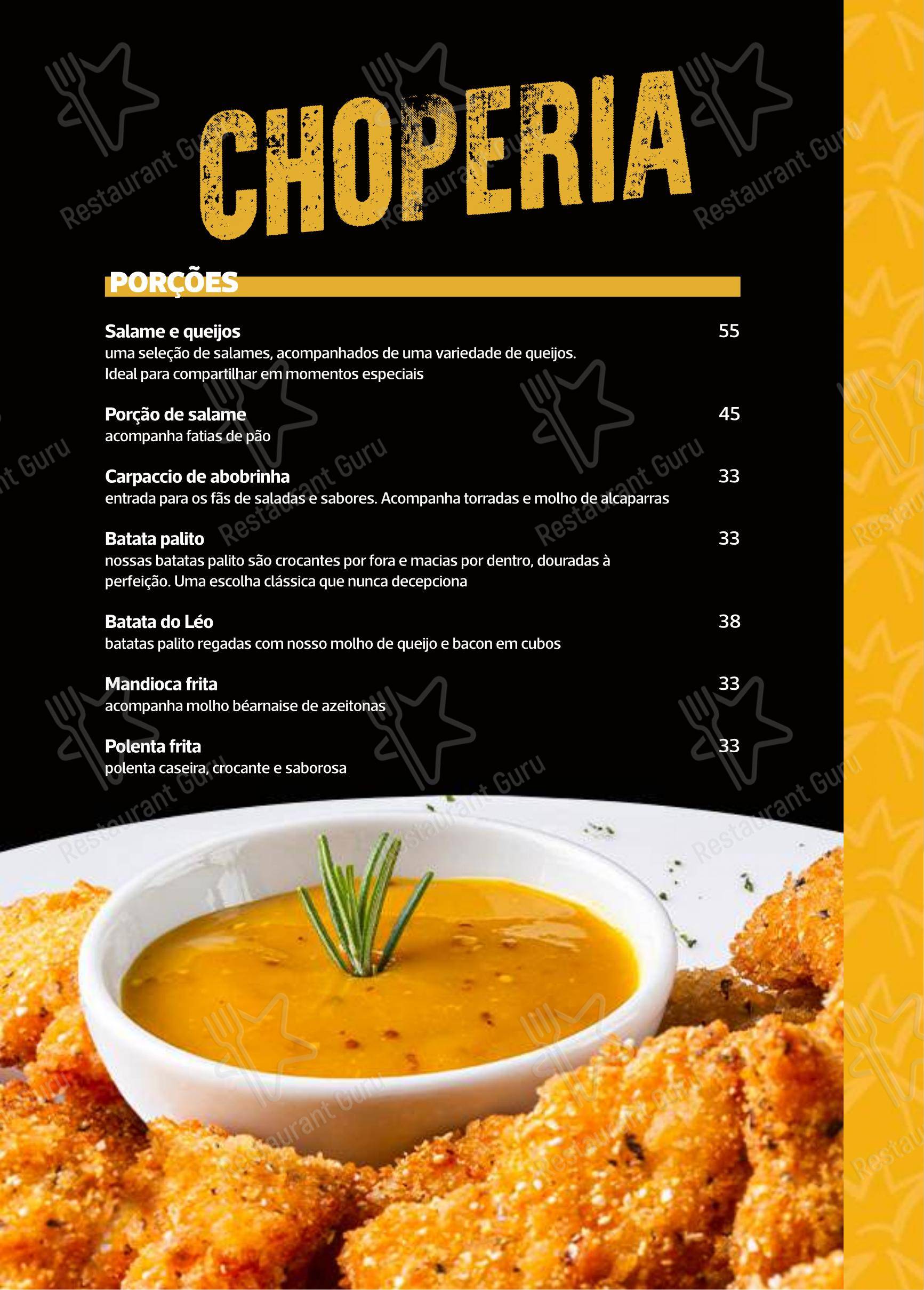 Menu para Coroas 370 em Americana