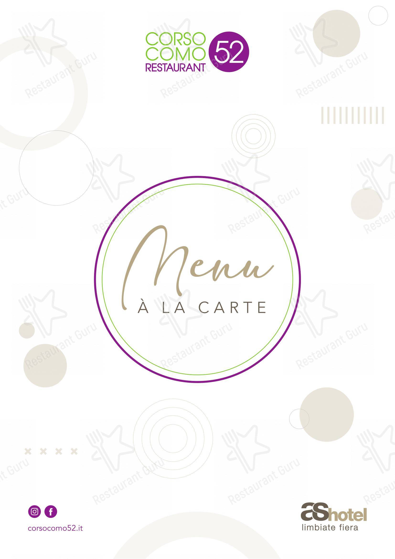 Menu di Ristorante Corso Como 52 - Детское