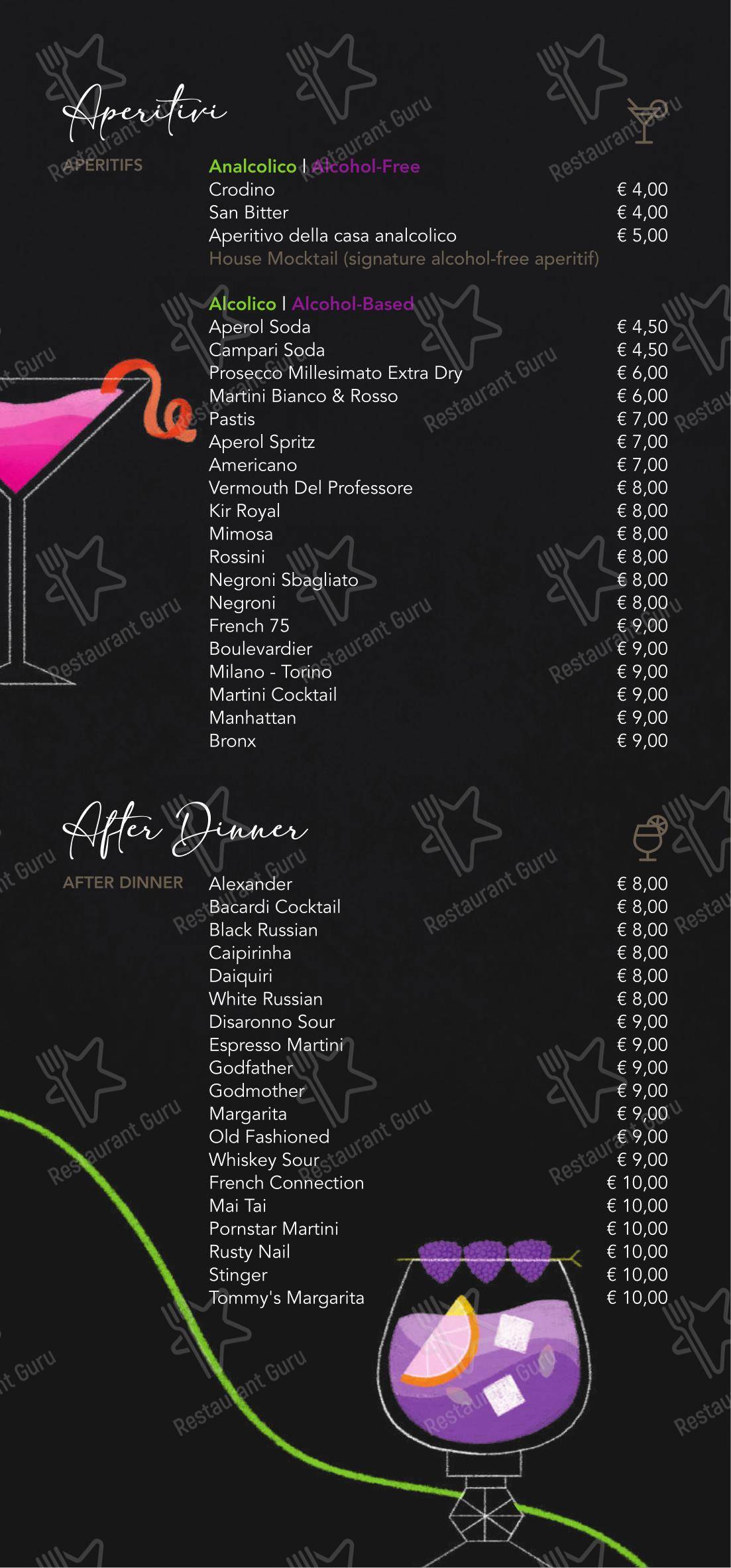 Ristorante Corso Como 52 in Limbiate - Основное меню