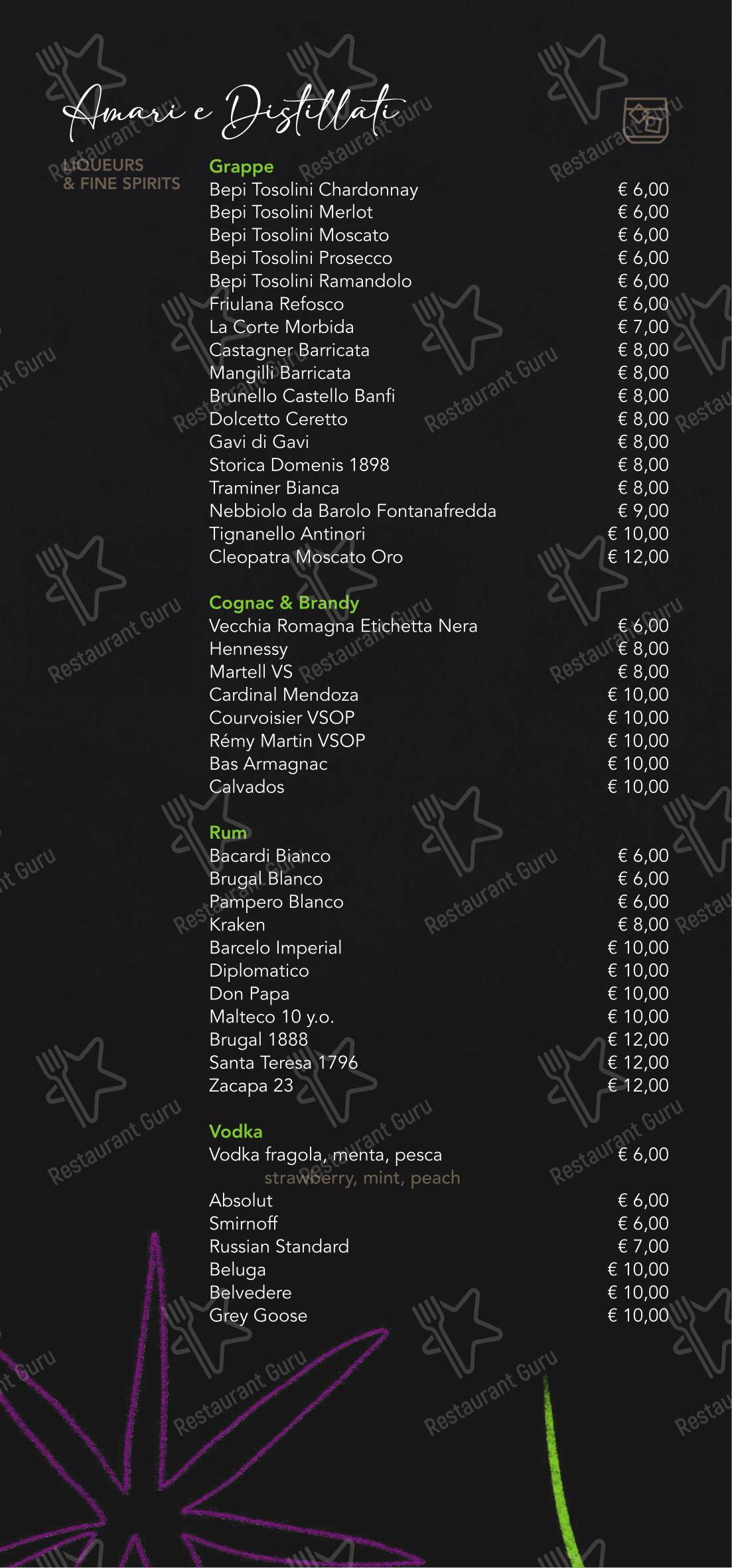 Основное меню per Ristorante Corso Como 52 in Limbiate