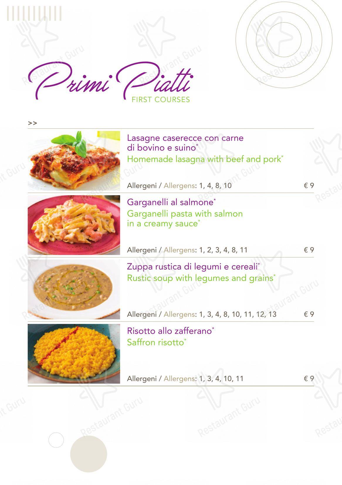Menu di Ristorante Corso Como 52 - Menu