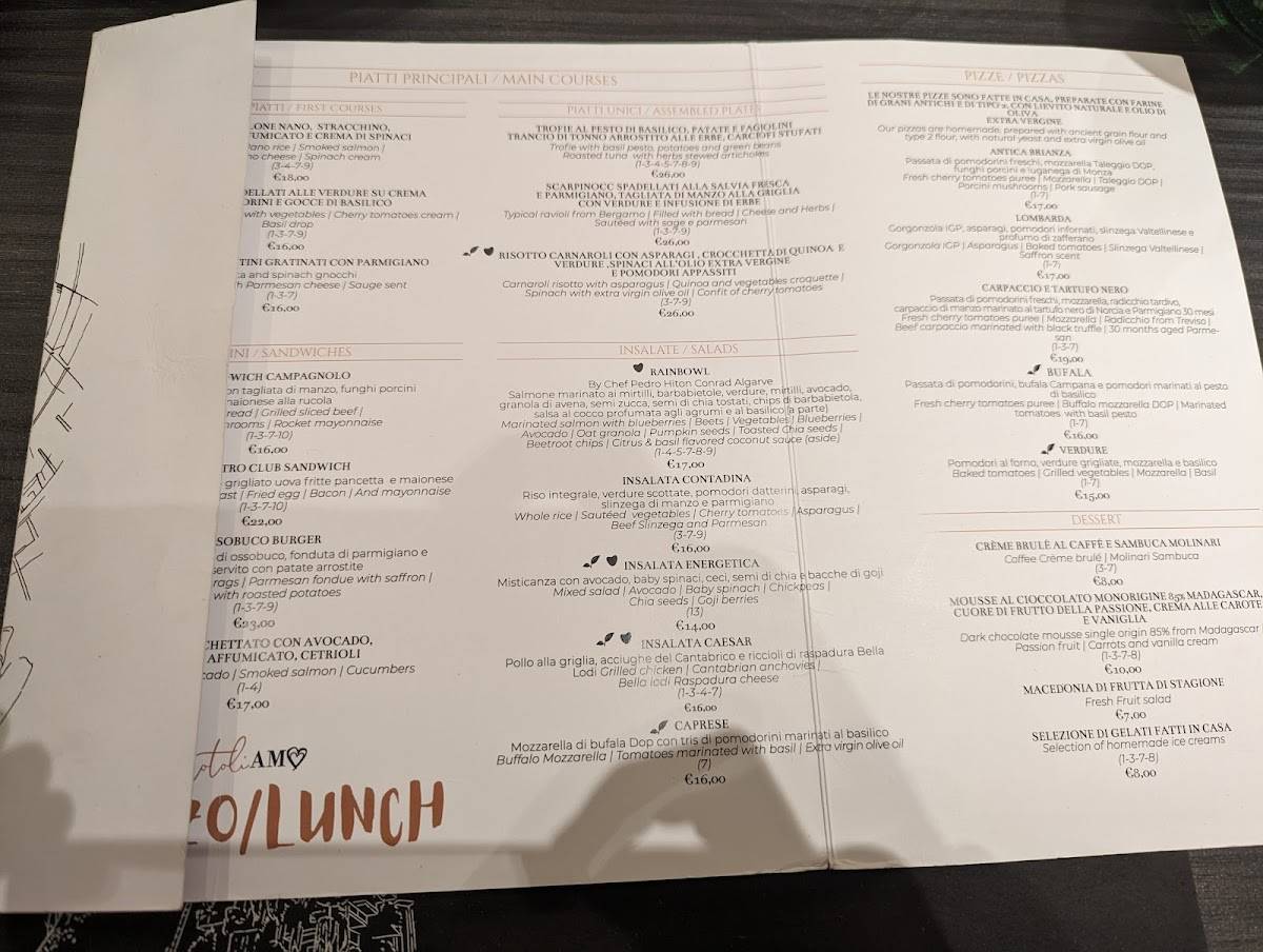 Menu di CotoliAMO 