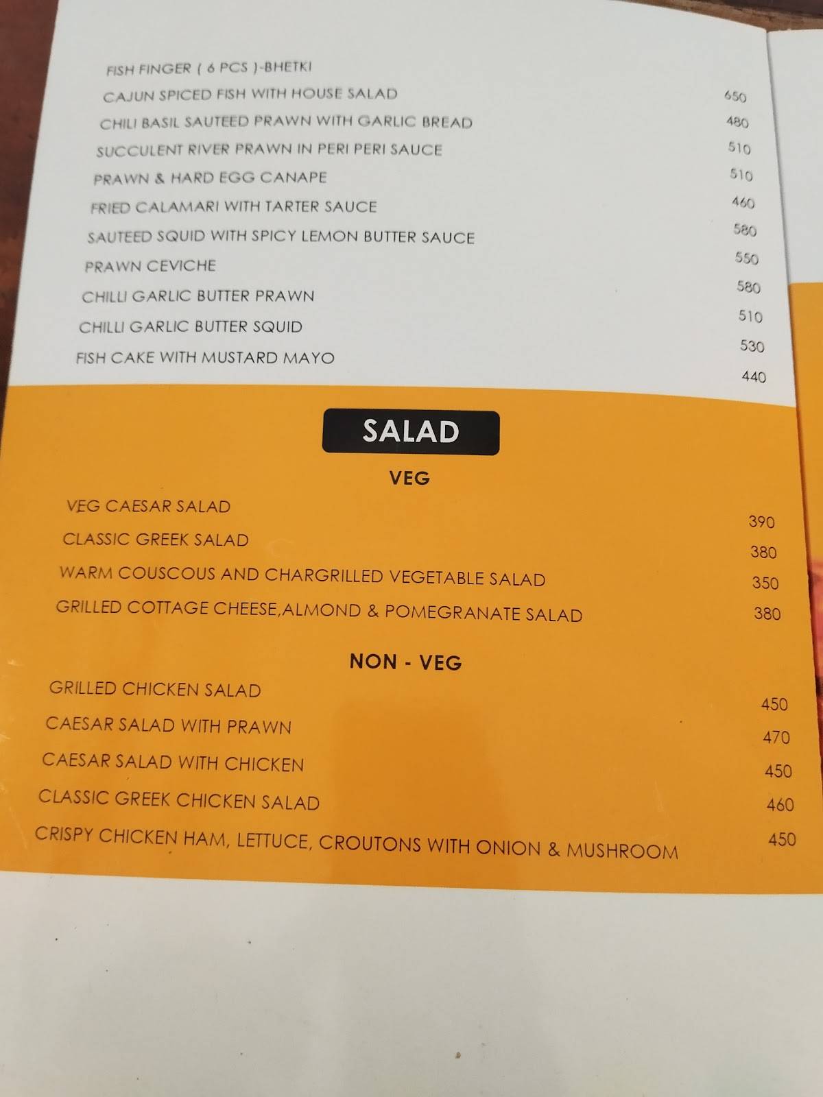 Craft Coffee Experience Centre - Salt Lake menu