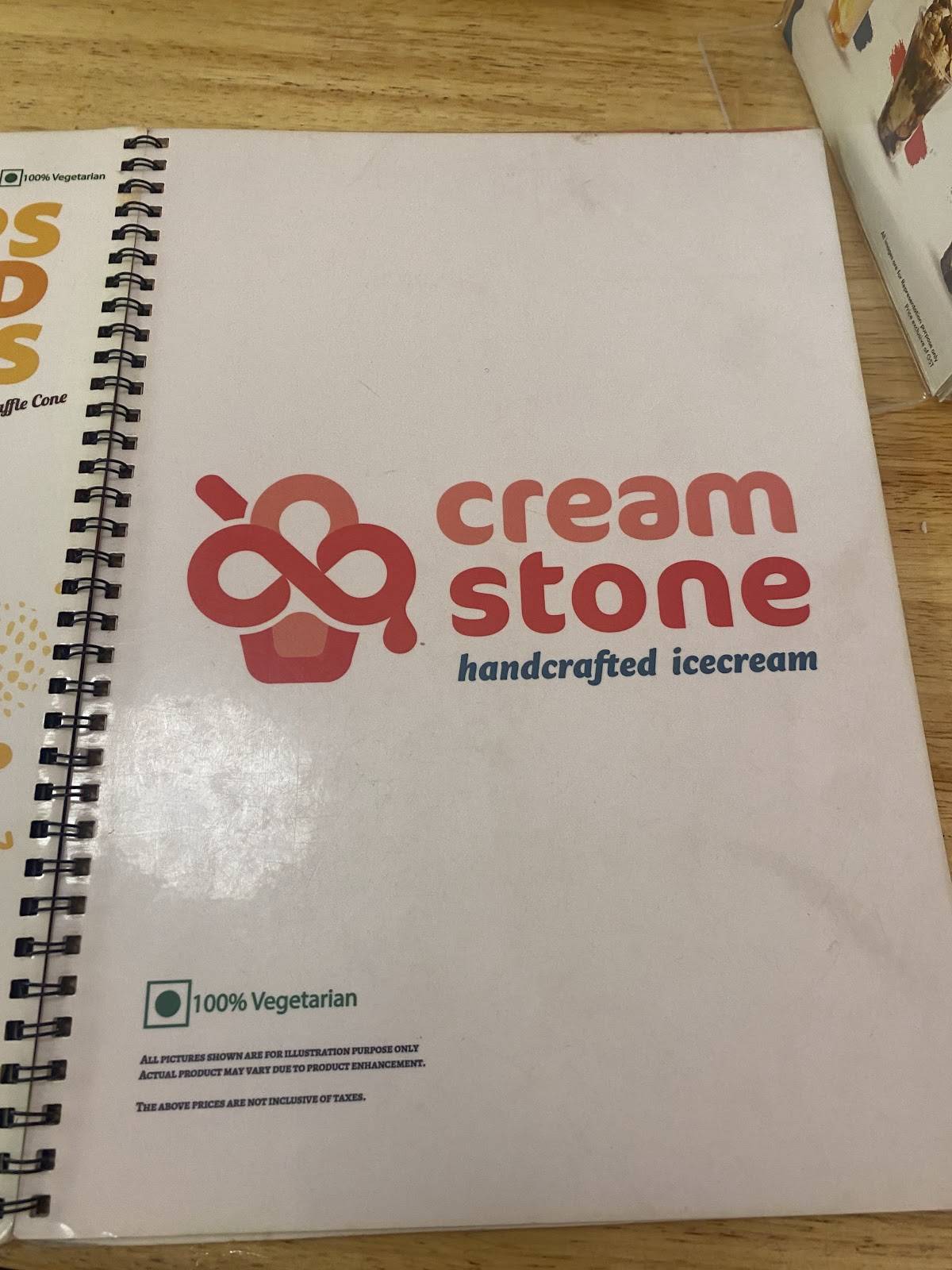 Cream Stone Lounge menu