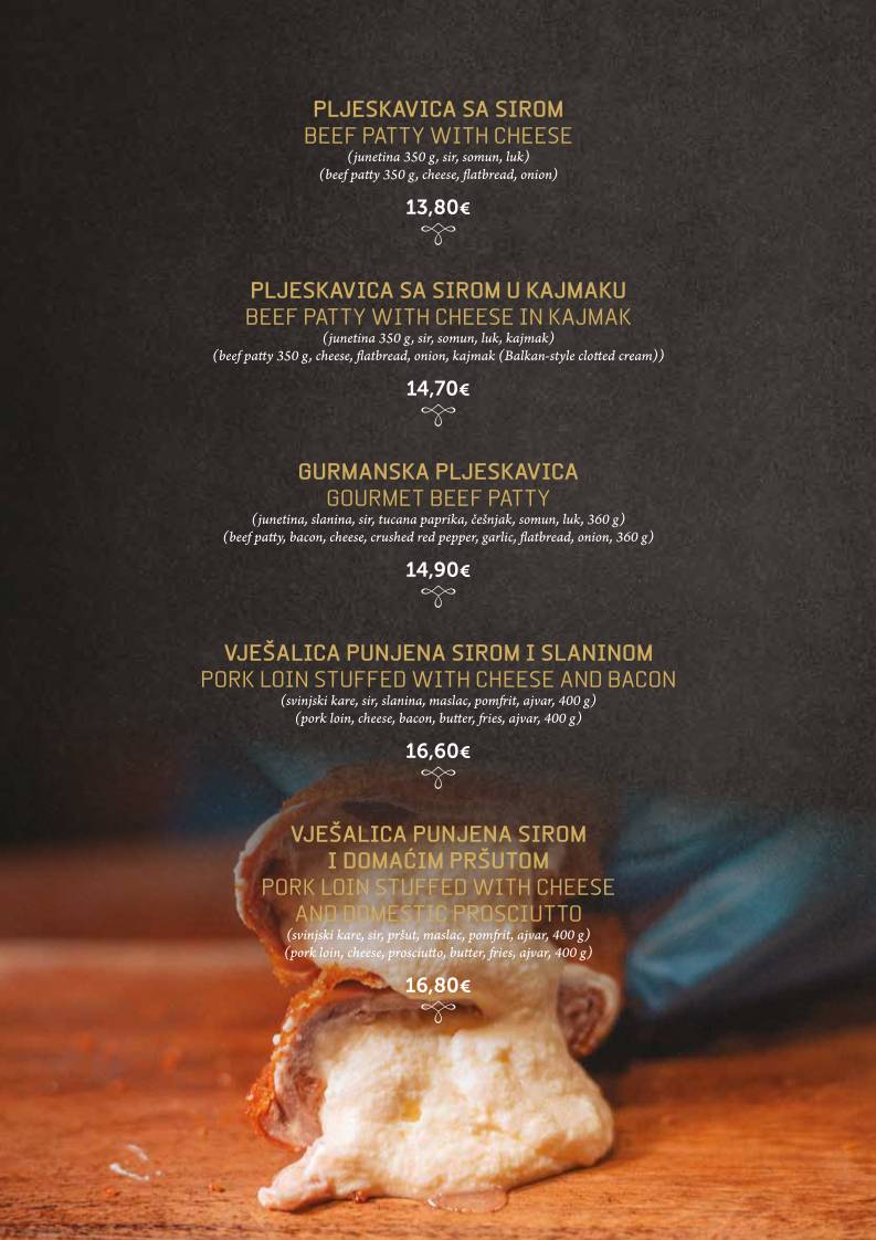 Menu di Konoba Kamen Zadar 2012 