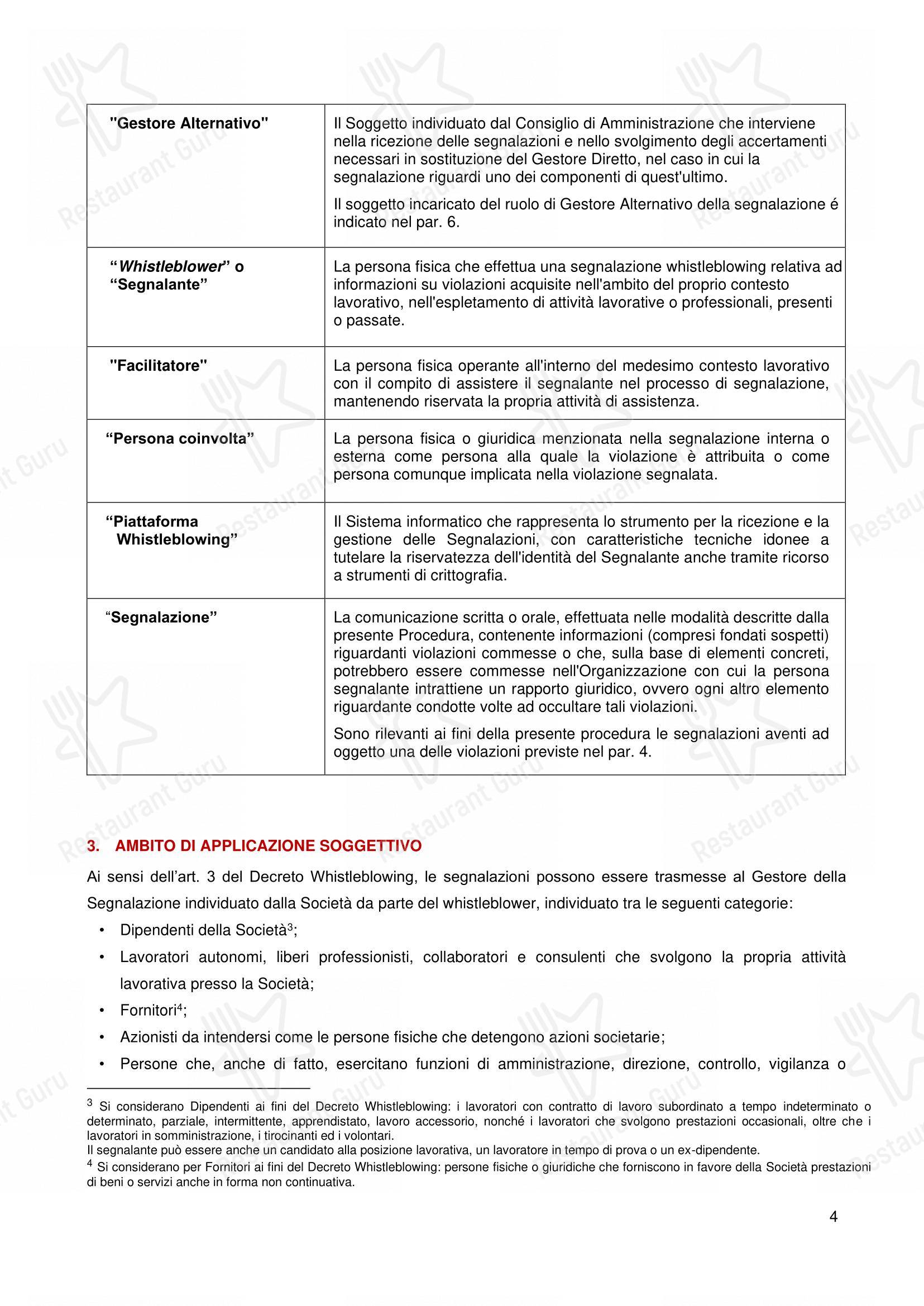 Menu per Crocca - Torino Via Po in Torino