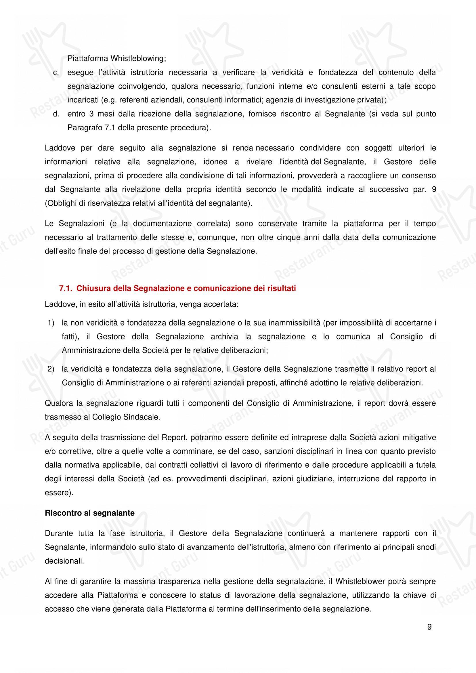 Menu per Crocca - Torino Via Po in Torino