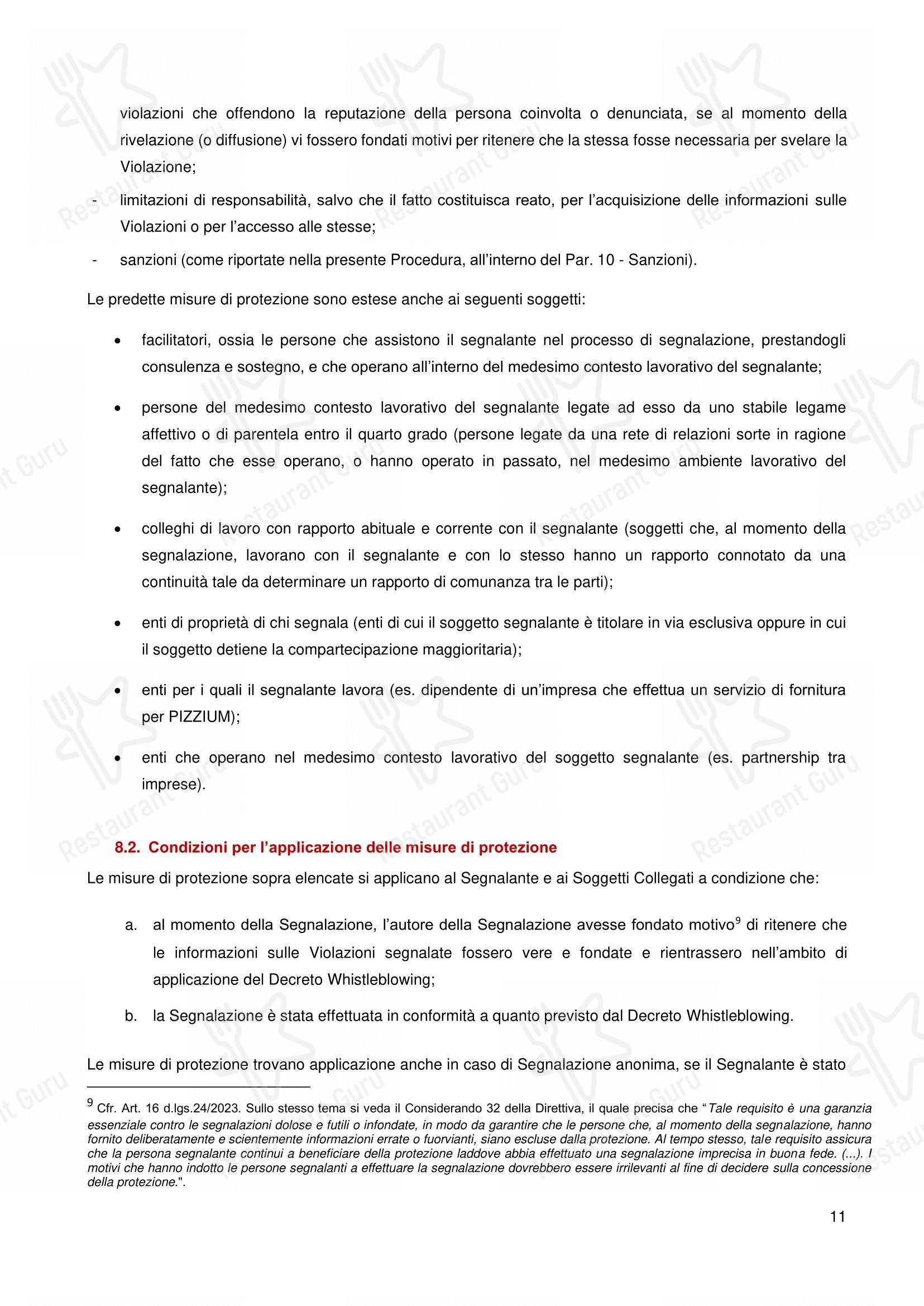 Menu per Crocca - Torino Via Po ristorante