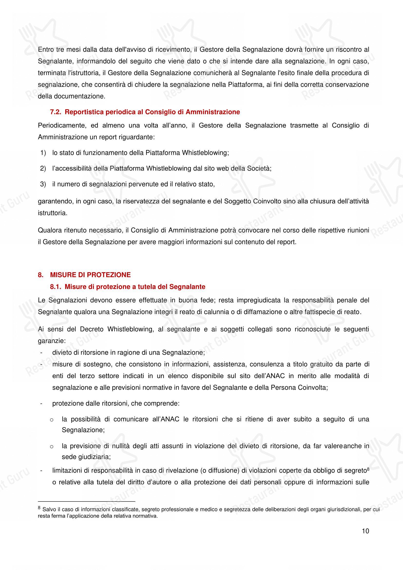 Menu per Crocca - Torino Via Po ristorante