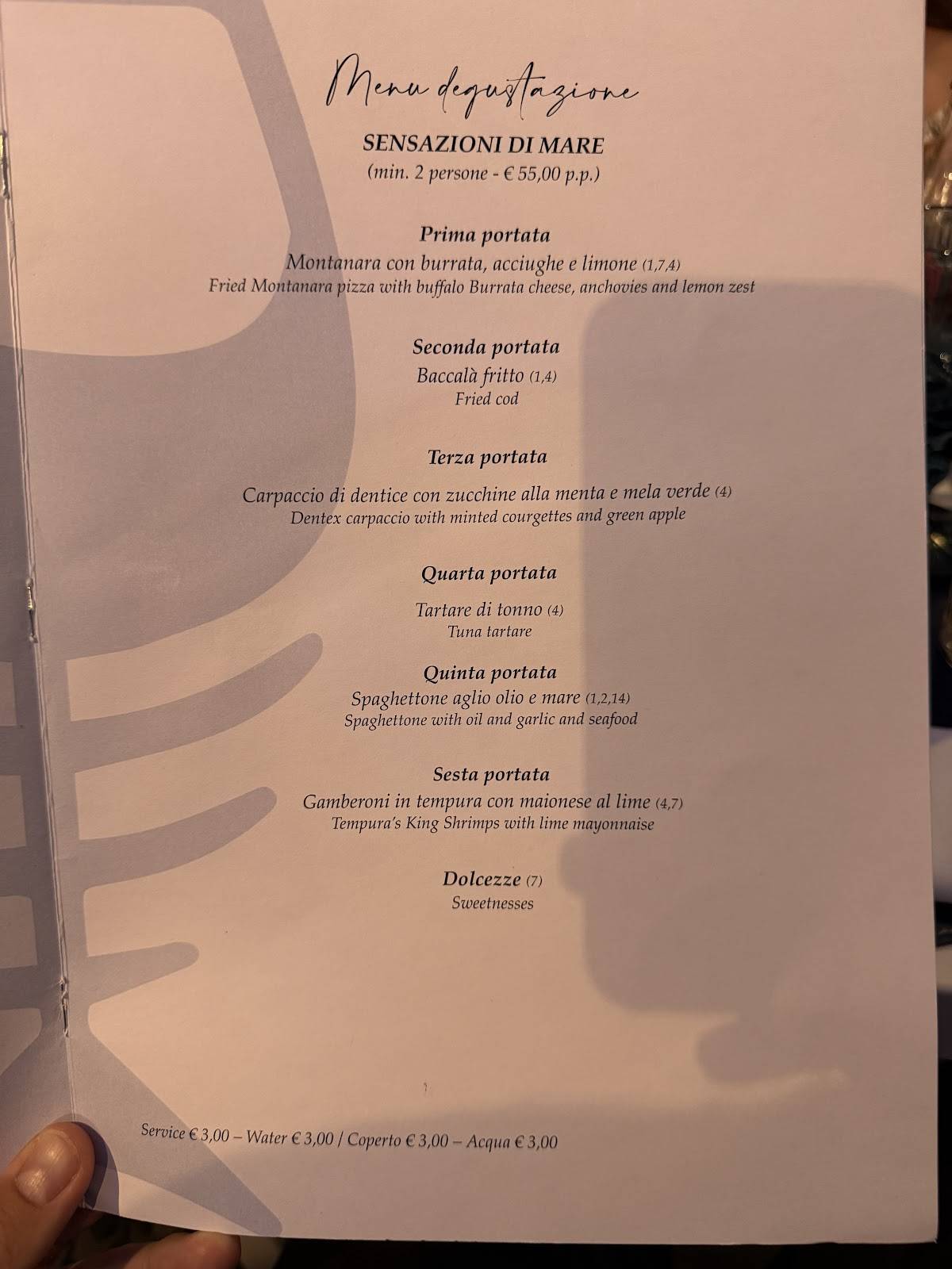 Menu di Crù 