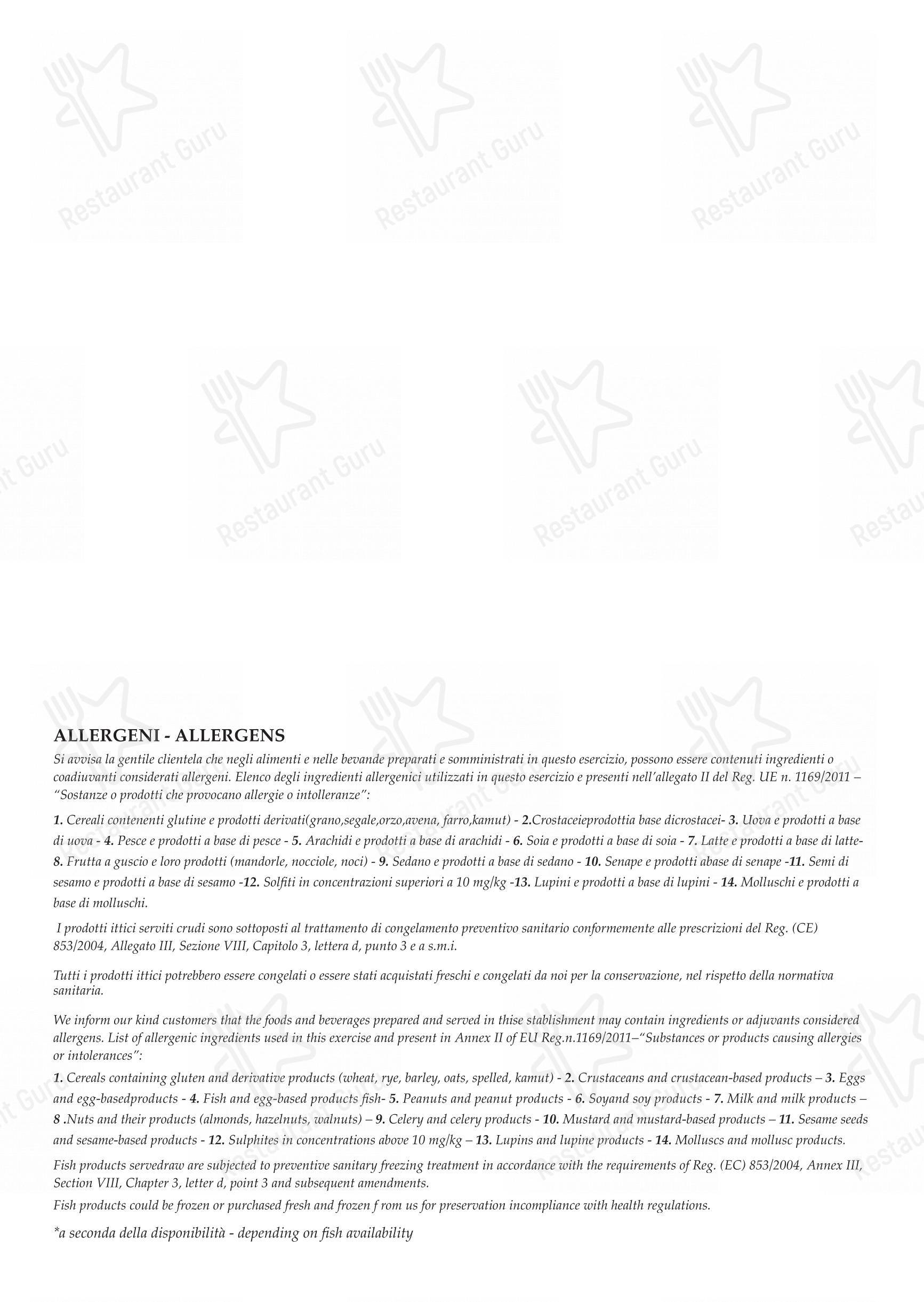 Menu per Crù ristorante