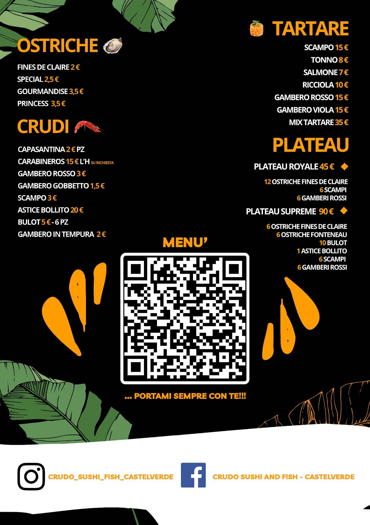 Menu di Crudo 