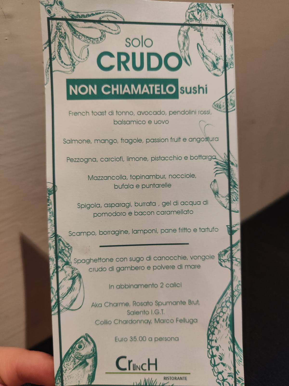 Menu di Crunch 
