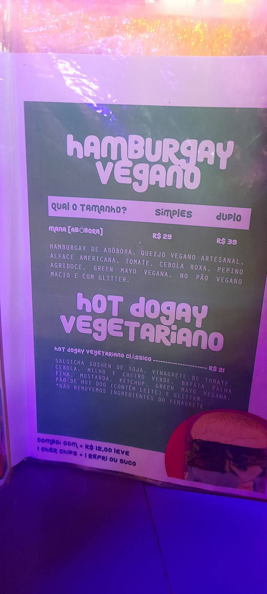 Hamburgay cardápio