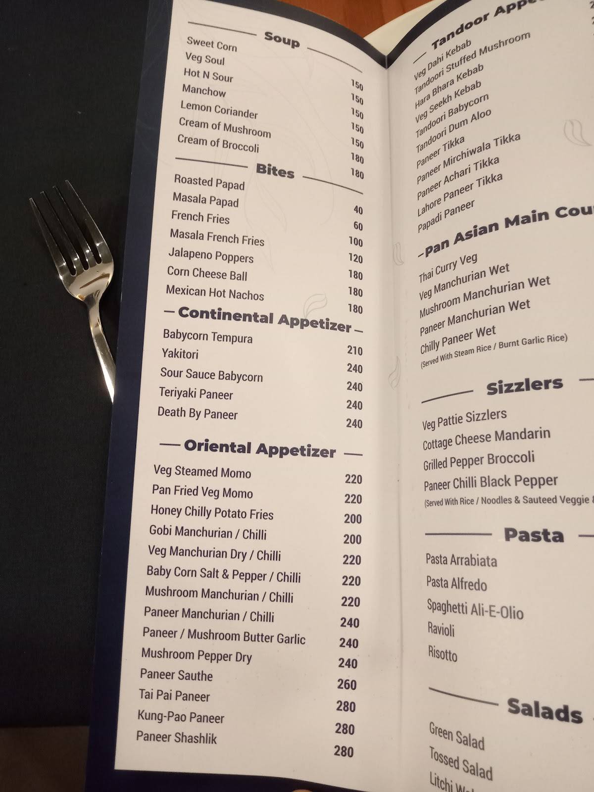 Deja vu belagavi menu