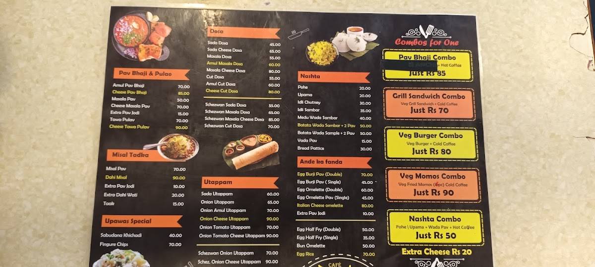 DURGA CAFE menu