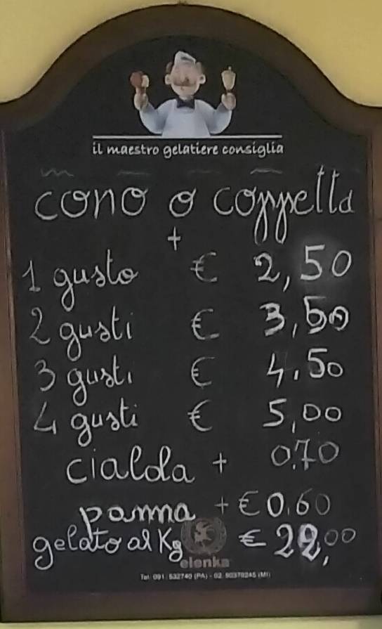 Menu di Da Giada 