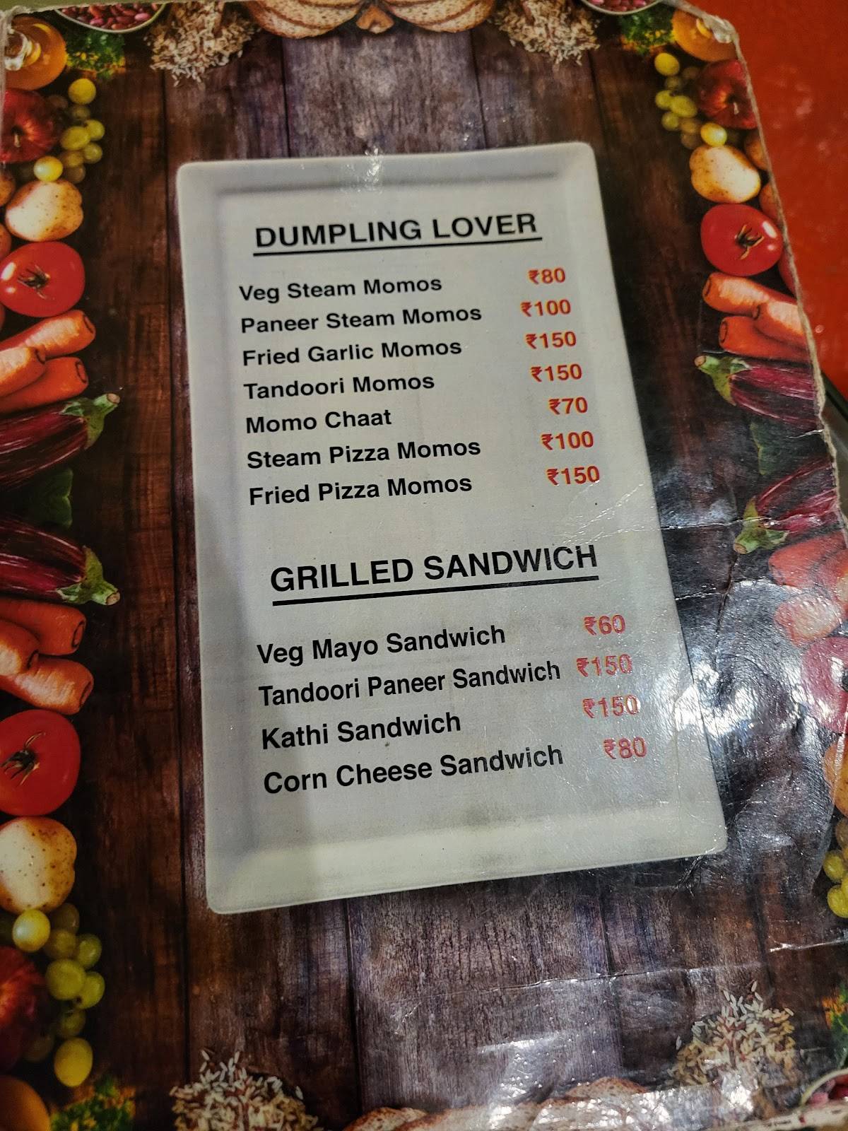 Dalgona Cafe menu
