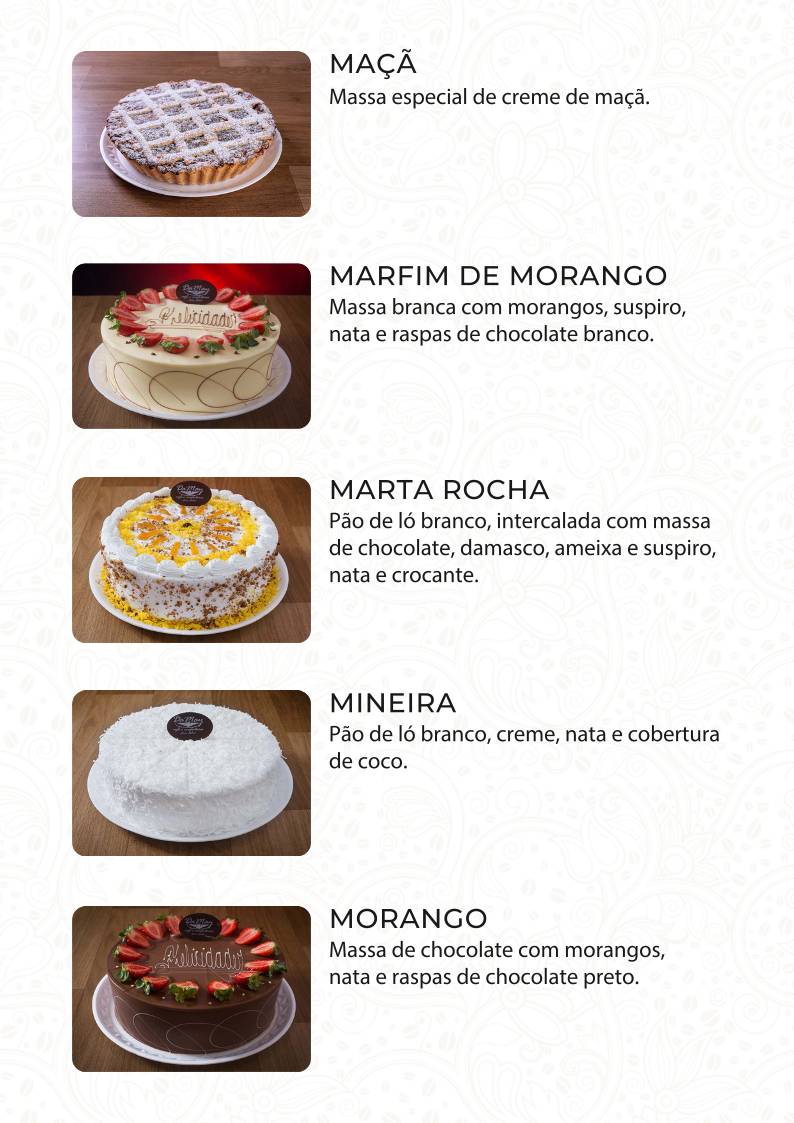 DaMay Café e Confeitaria cardápio