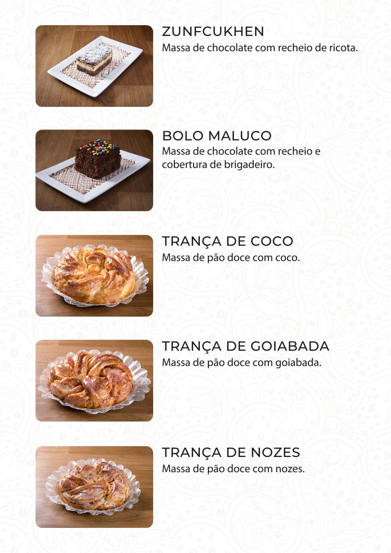 DaMay Café e Confeitaria cardápio