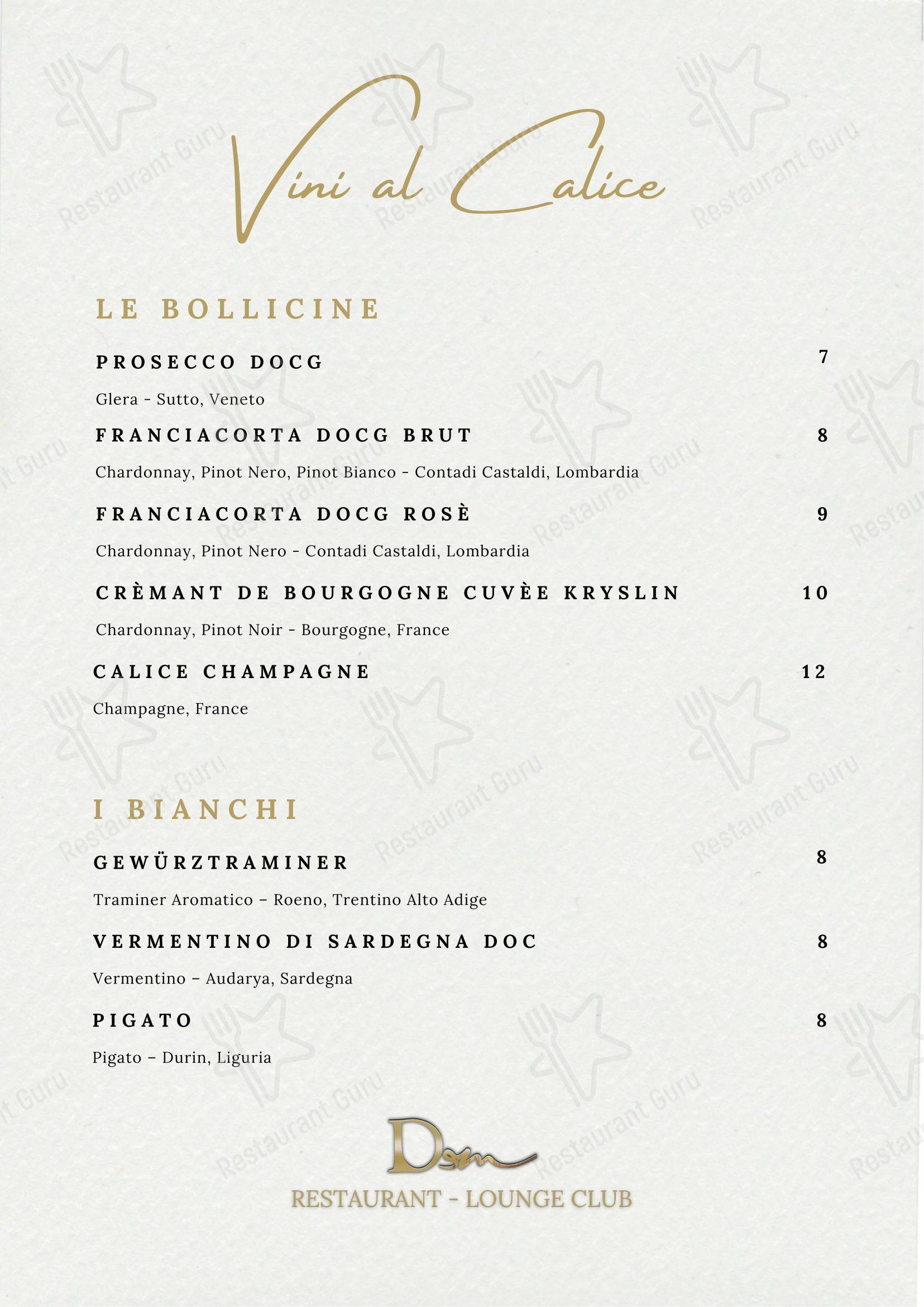 Dinner Menu per DeM Pavia - Ristorante e Lounge Bar ristorante