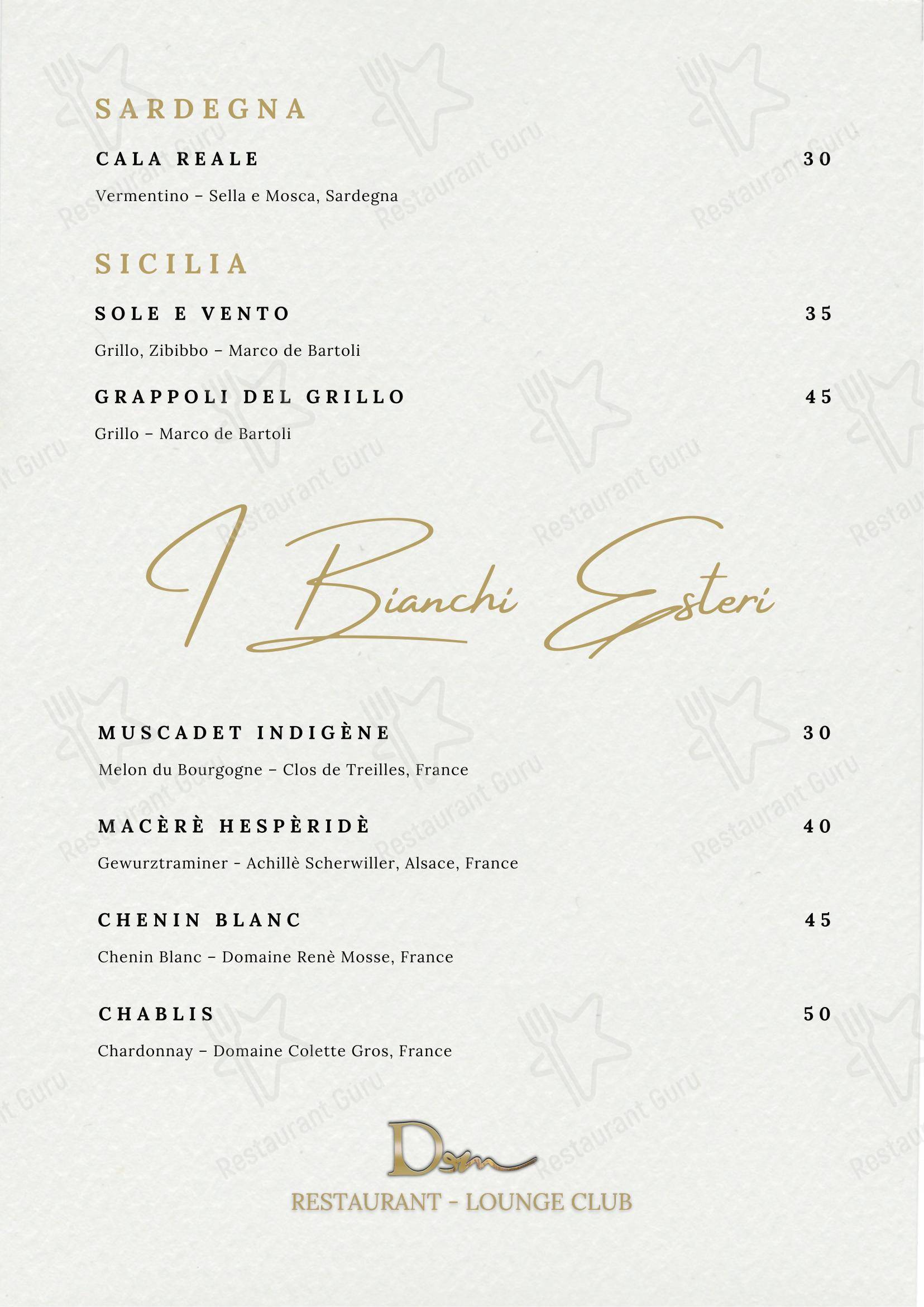 DeM Pavia - Ristorante e Lounge Bar in Pavia - Takeaway Menu