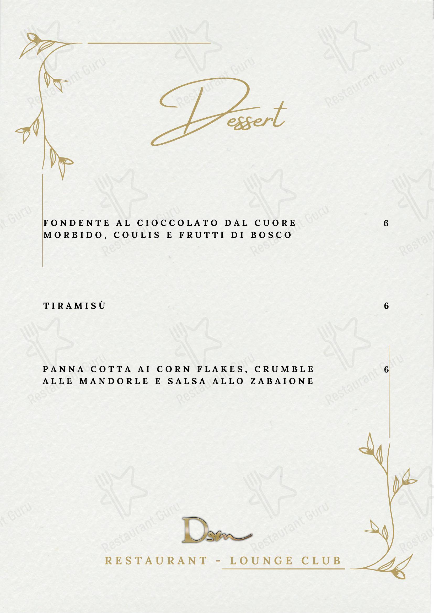 Menu per DeM Pavia - Ristorante e Lounge Bar in Pavia