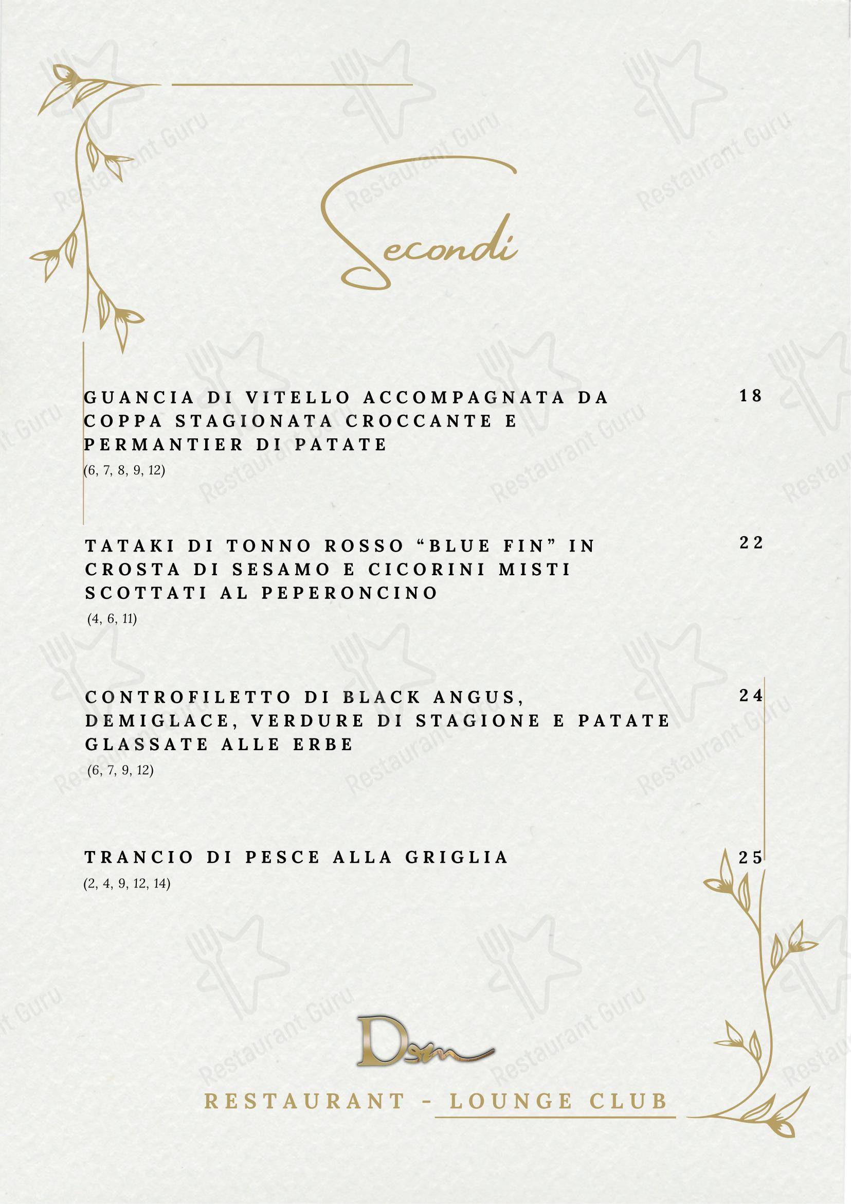 Menu per DeM Pavia - Ristorante e Lounge Bar ristorante