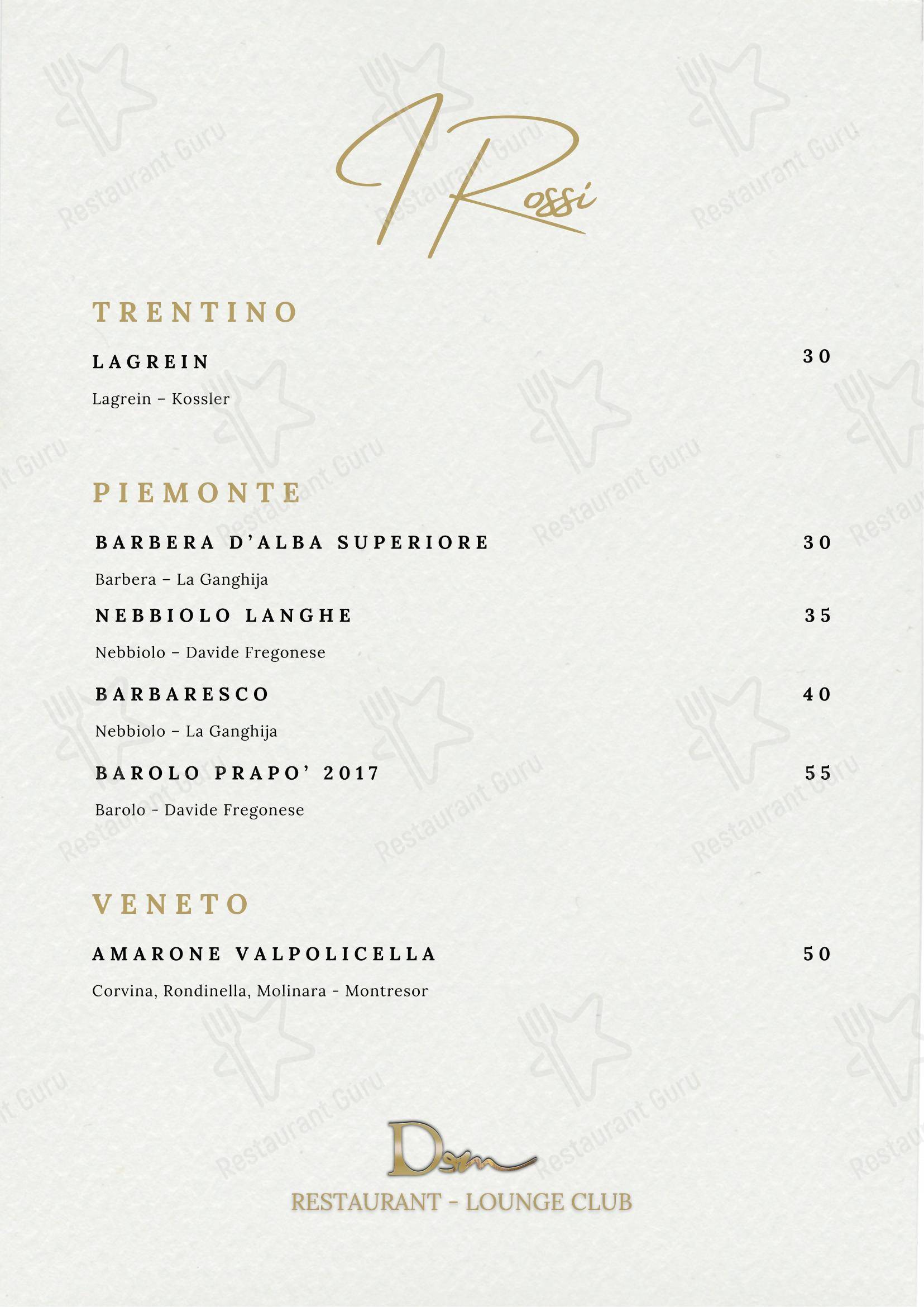 DeM Pavia - Ristorante e Lounge Bar in Pavia - Takeaway Menu