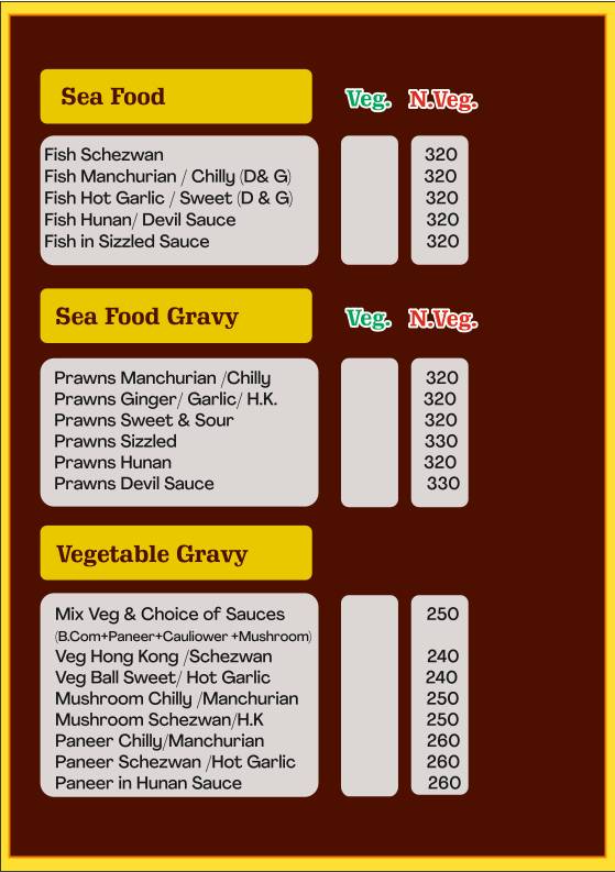 Desire Chinese Chinese Restaurant in Thane Thai Cuisine Restaurant Tandoor Biryani in Thane menu