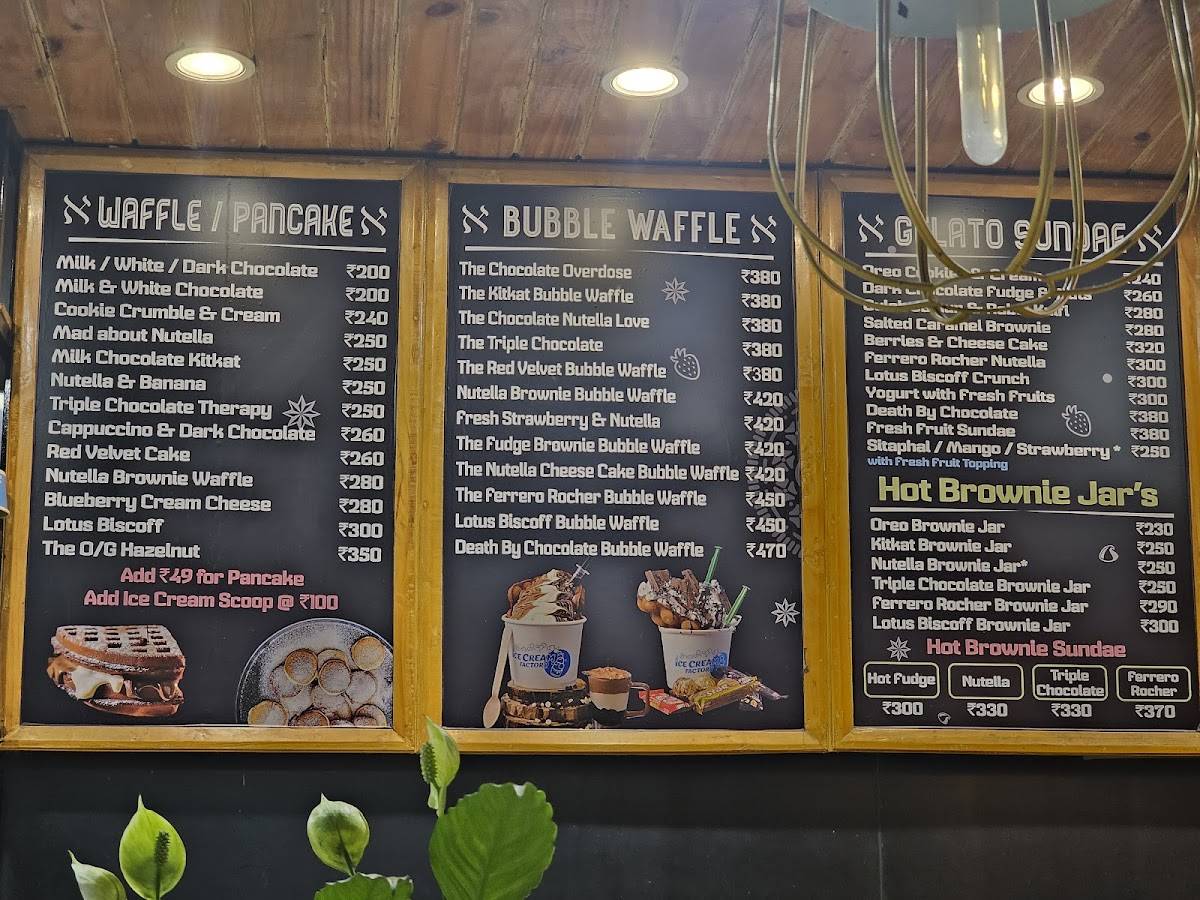 Icecream Factory & Shahi Durbar menu