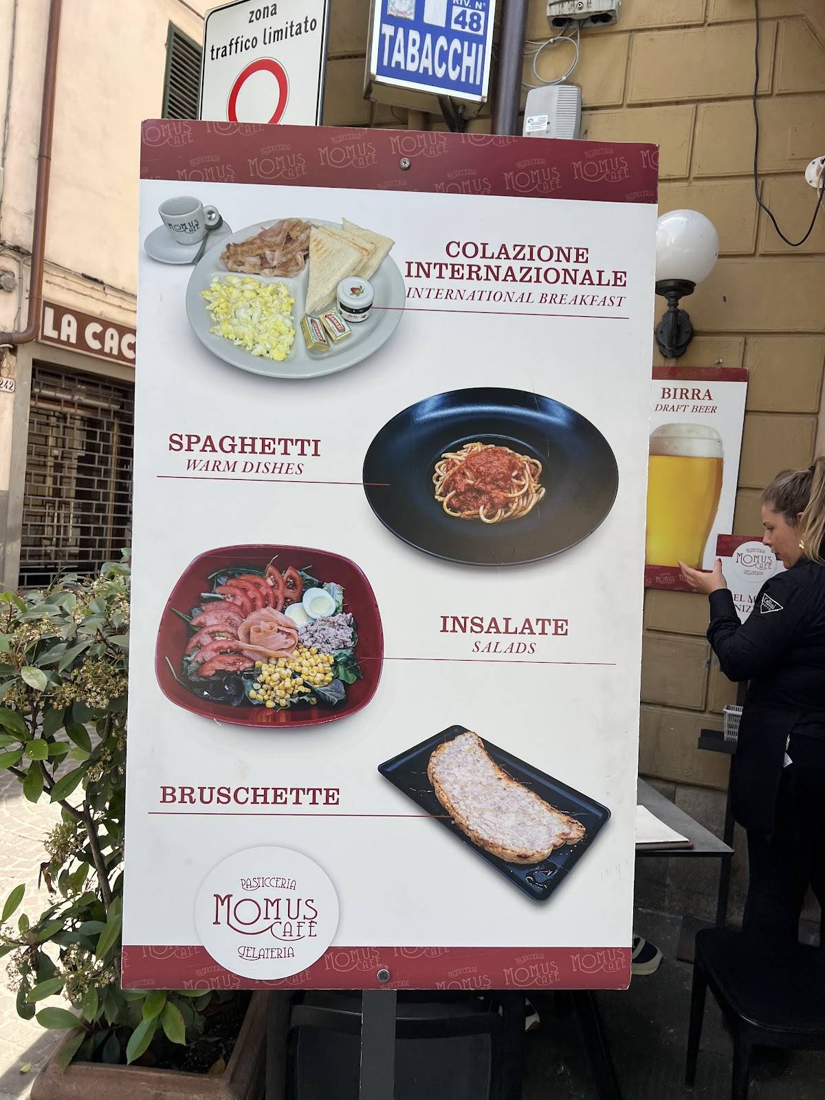 Menu di Pasticceria Gelateria Momus Cafè 