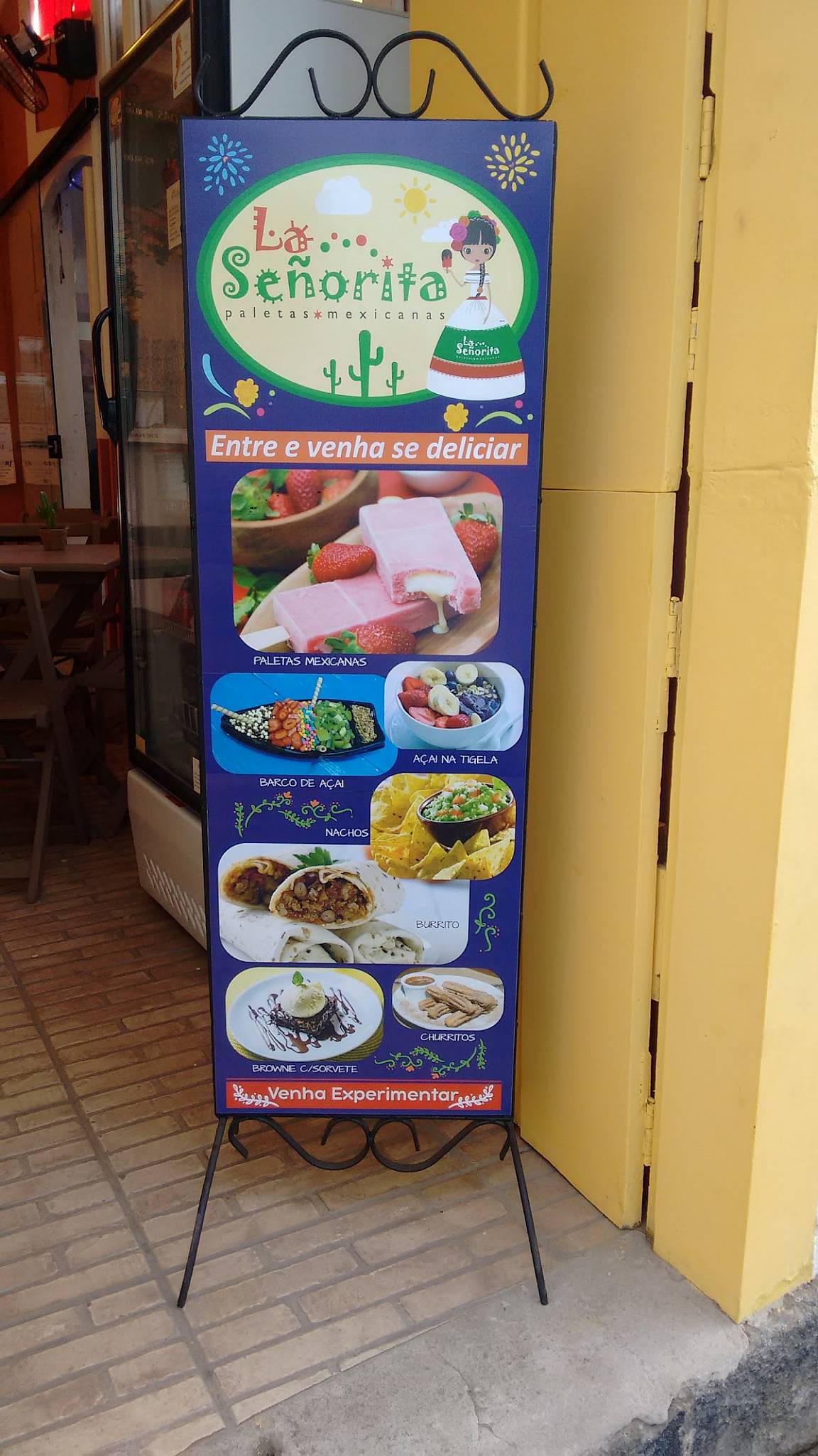 Menu at La Senorita desserts, Paraty, R. da Lapa