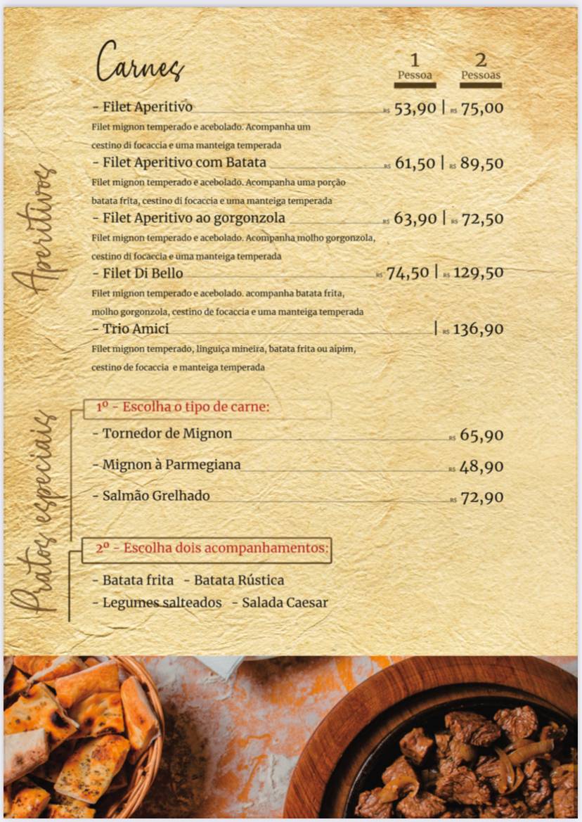 Di Bello Pizzeria cardápio
