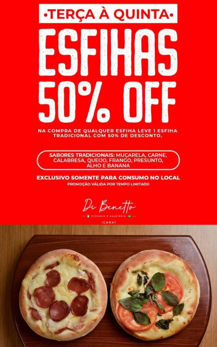 Di Benetto cardápio