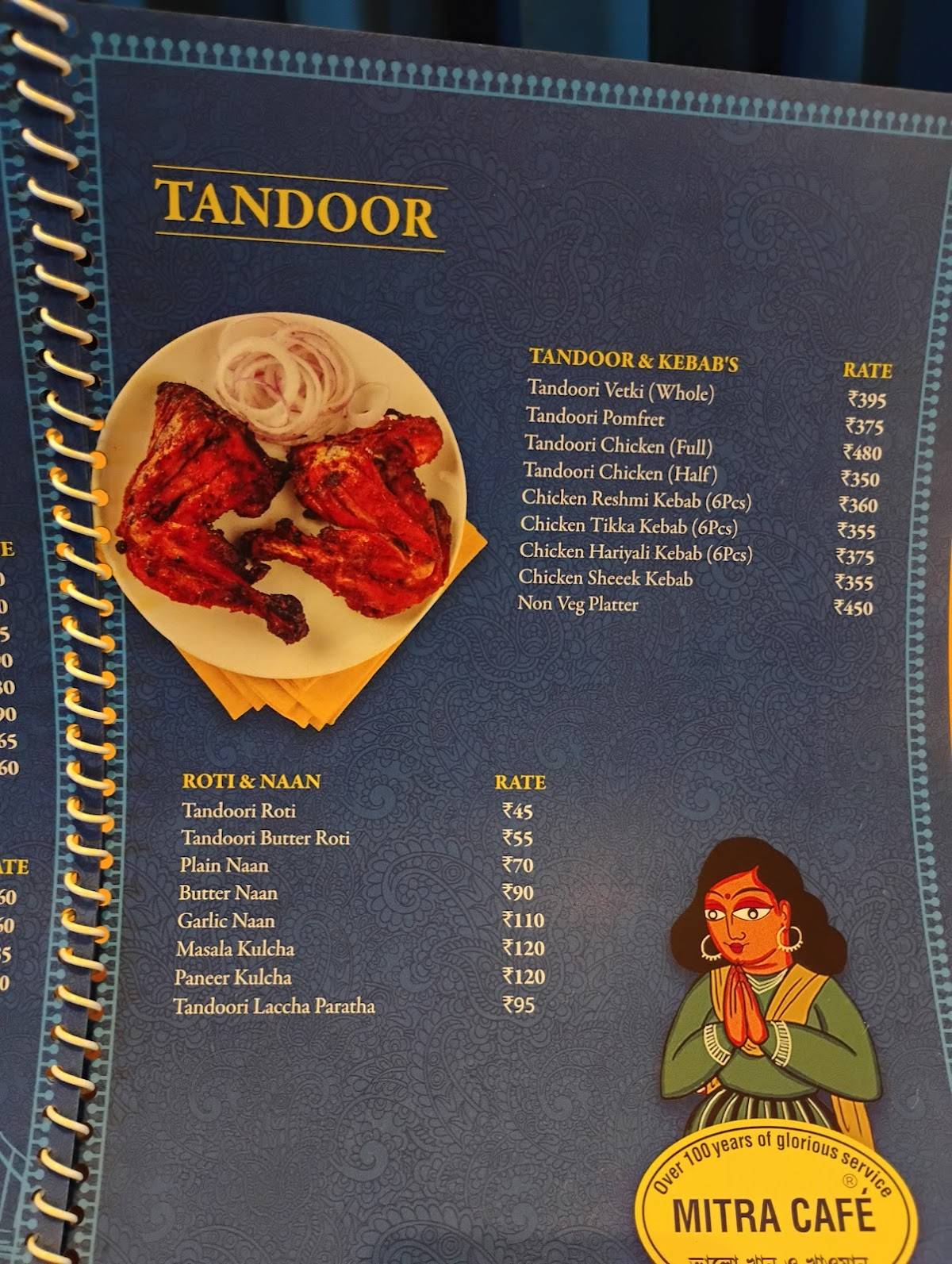Mitra Café menu