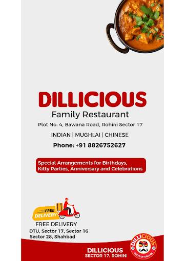 Dillicious: Taste of Delhi 06 menu